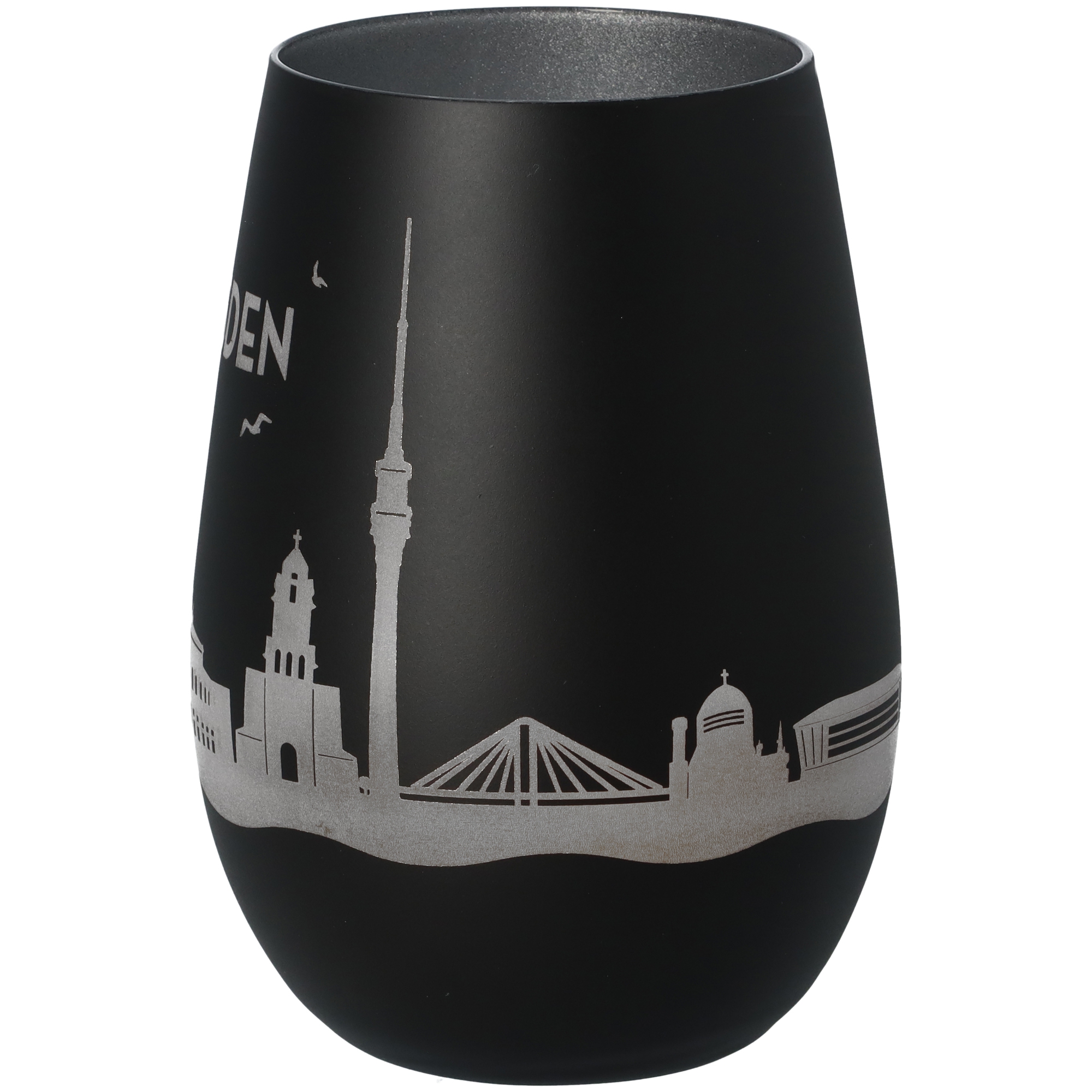 Windlicht Skyline Dresden Schwarz/Silber Windlicht Skyline Dresden Schwarz/Silber