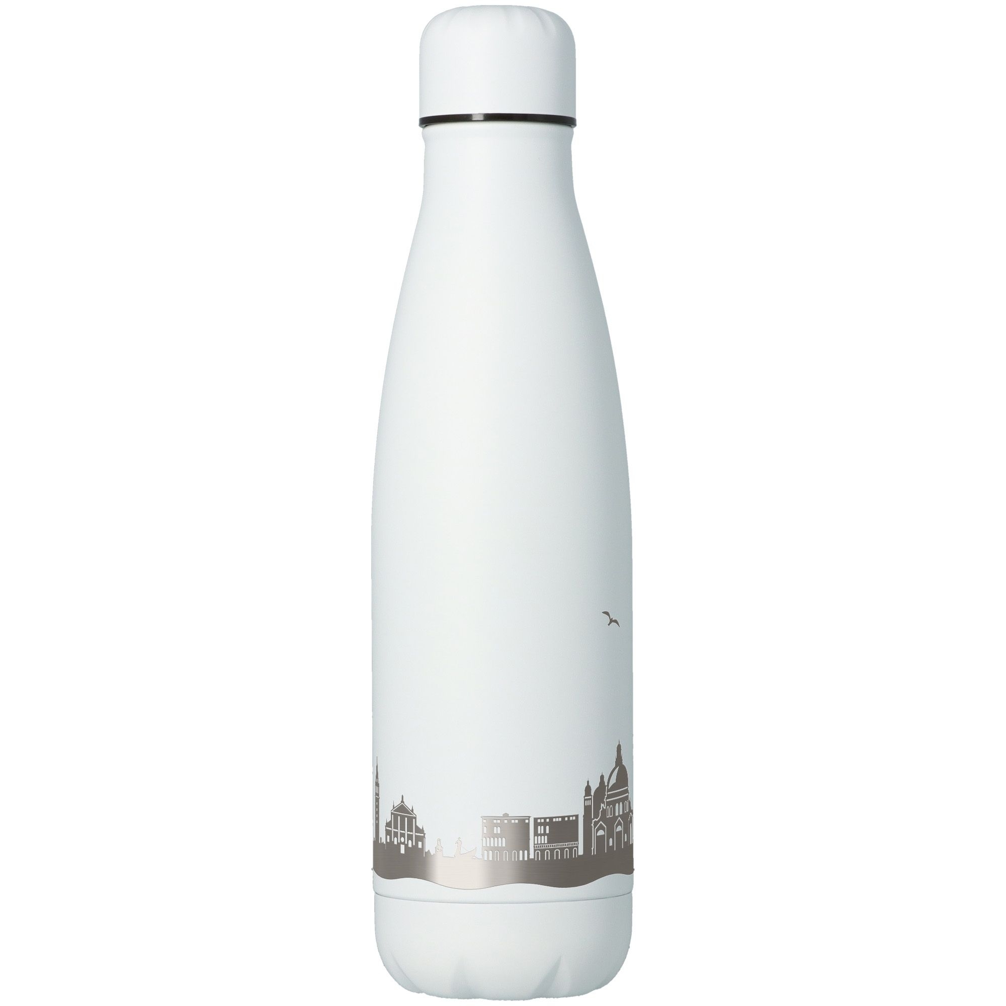 Trinkflasche Skyline Venedig Weiß 500ml Flasche, Wasserflasche