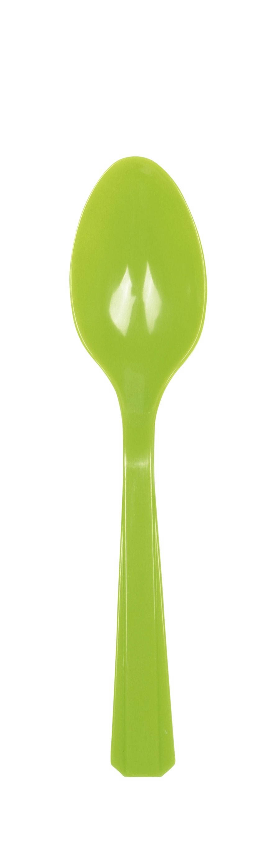 Kiwi Grün - 10 Plastiklöffel Kiwi Grün - 10 Plastiklöffel