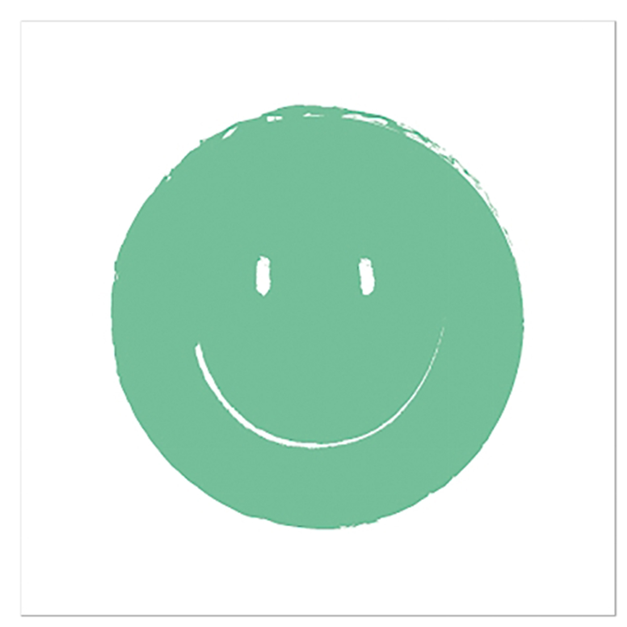 20 Cocktailservietten "Happy Face" Salbei Sphäre, Teller, Besteck, Töpferei