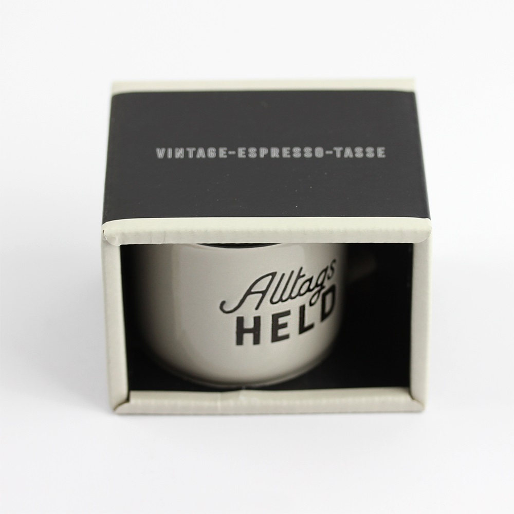 Espresso-Tasse Vintage "Alltagsheld"