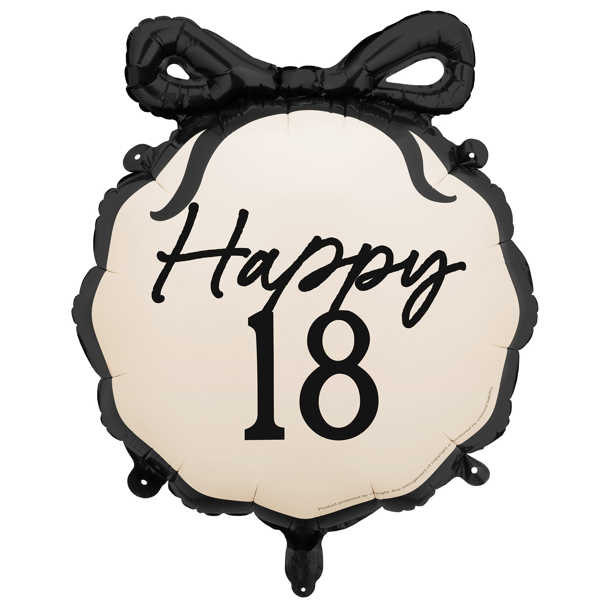 Folienballon "Happy 18." 45cm Folienballon "Happy 18." 45cm