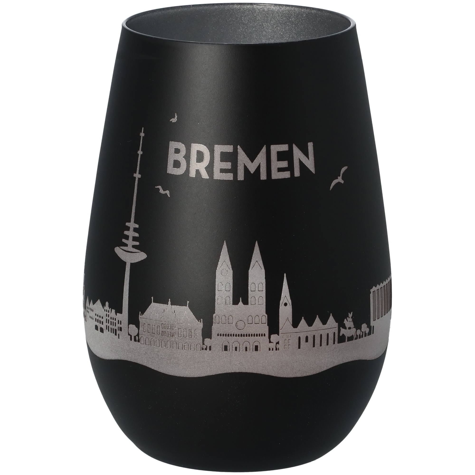 Windlicht Skyline Bremen Schwarz/Silber Windlicht Skyline Bremen Schwarz/Silber
