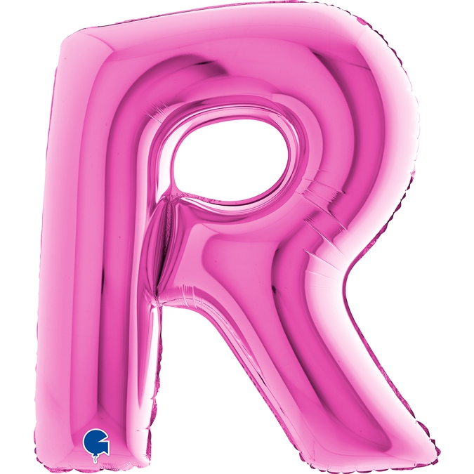 Folienballon Buchstabe R Pink 100cm Folienballon Buchstabe R Pink 100cm