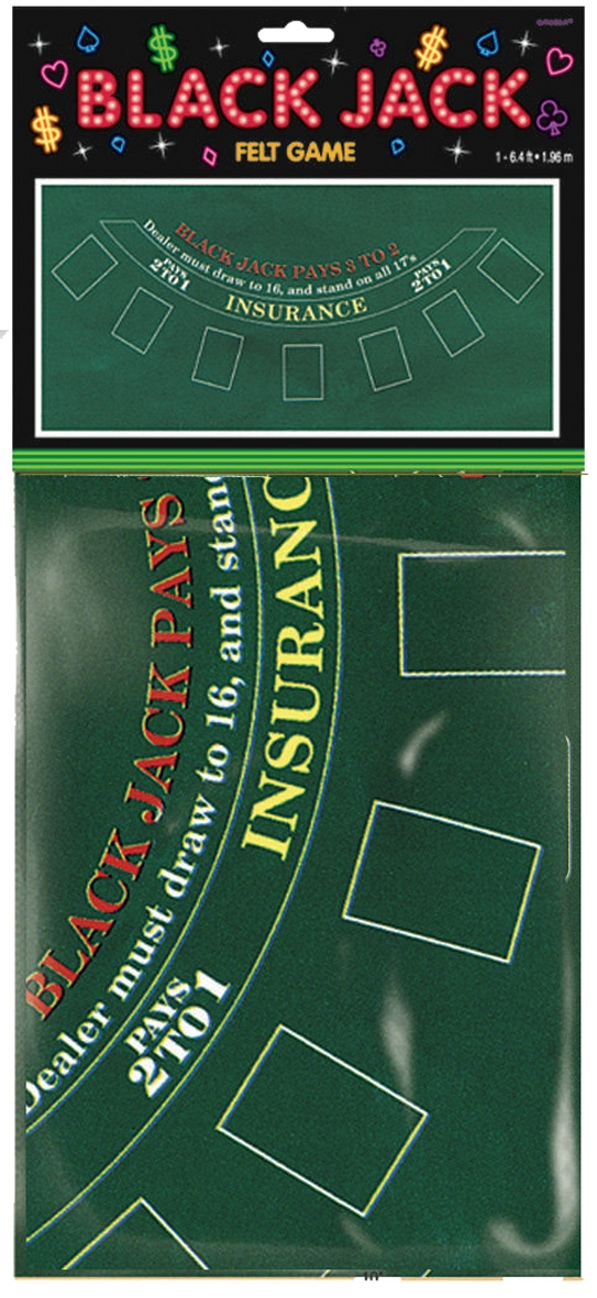 Casino Party - Black Jack Filztischdecke