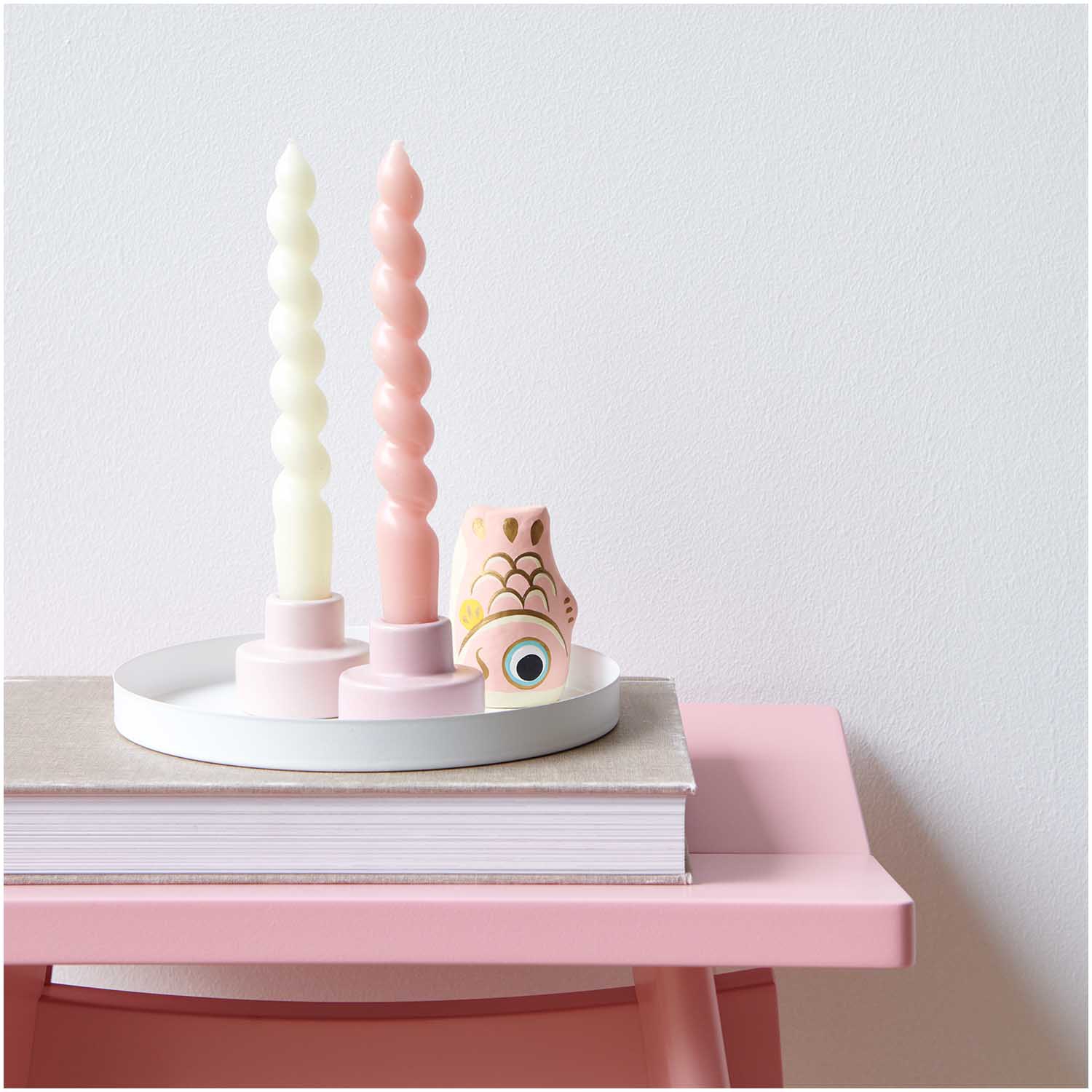 Kerzenständer aus Porzellan - Rosa - 5,5 cm Ø Kerzenständer aus Porzellan - Rosa - 5,5 cm Ø