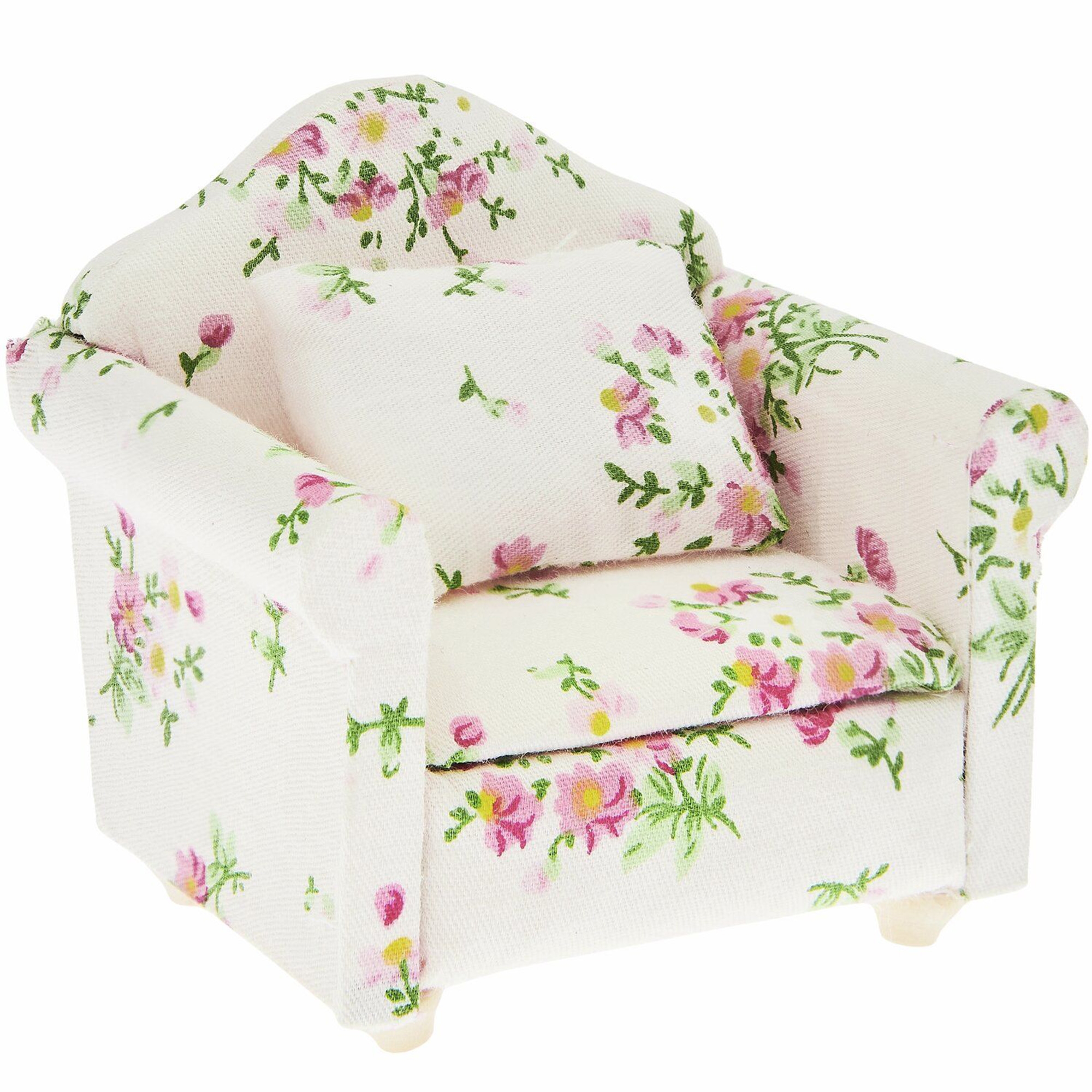 Miniatur "Sessel" für die Wichteltür Moebel, Stuhl, Kissen, Dekoration für Zuhause