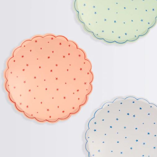 Meri Meri - 8 Pappteller "kleine Sterne" Meri Meri - 8 Pappteller "kleine Sterne"