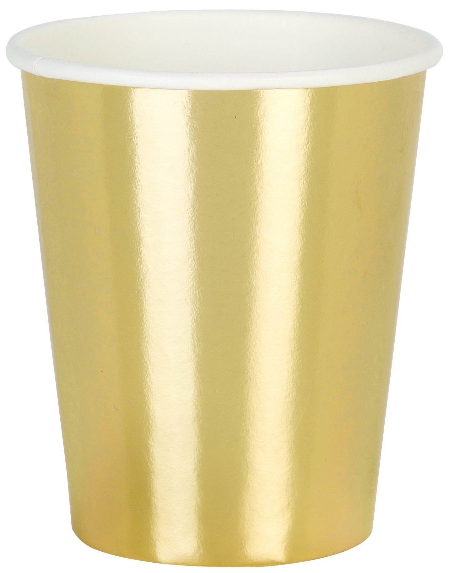 Wir lieben Rosa - 12 Pappbecher Gold & Rosa Wir lieben Rosa - 12 Pappbecher Gold & Rosa