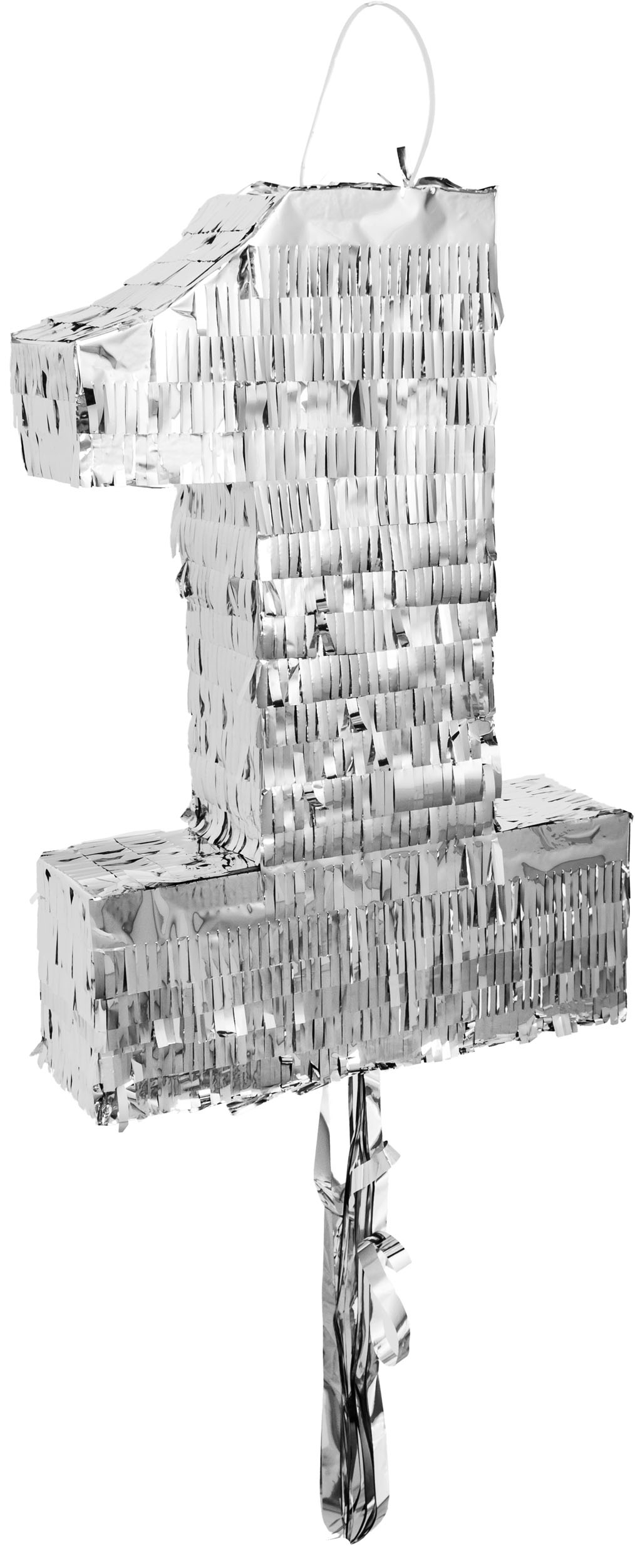 Pinata Zahl "1", Silber Pinata Zahl "1", Silber