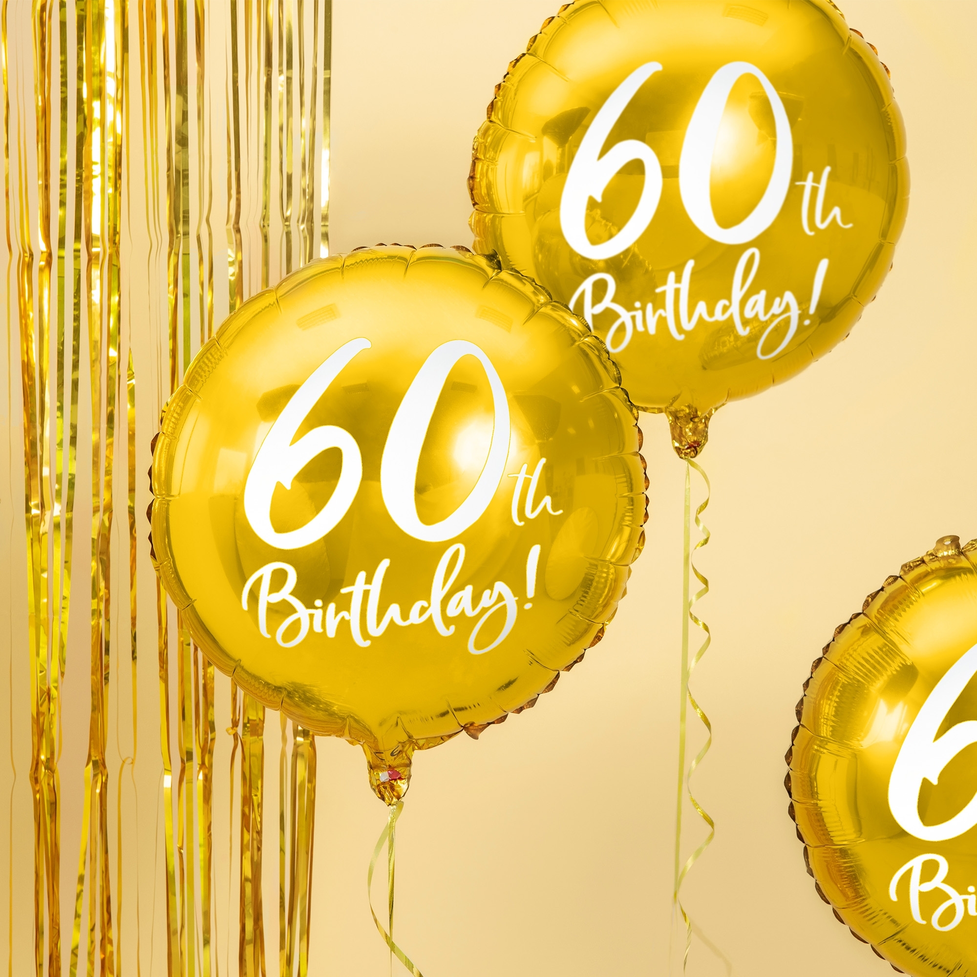 Folienballon "60th Birthday" 45cm