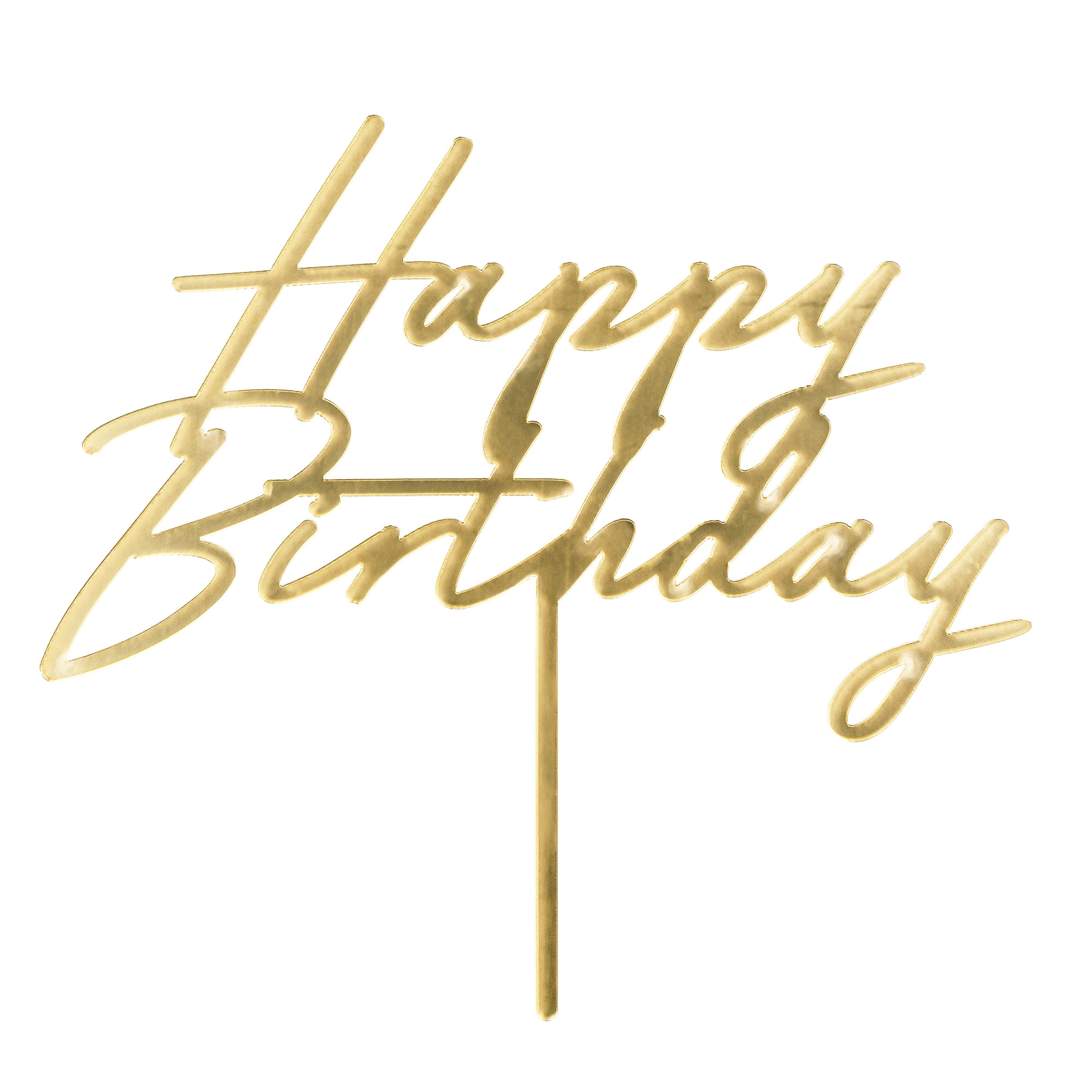 gold, Geburtstag, Dekoration, Kuchendeckel?, Schriftzug