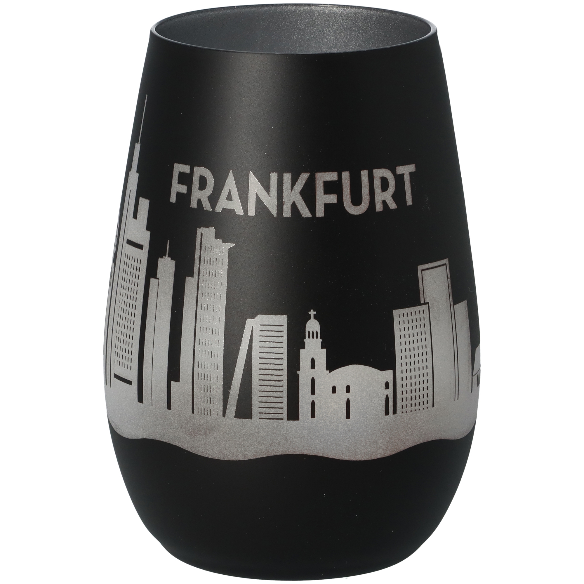 Windlicht Skyline Frankfurt Schwarz/Silber Windlicht Skyline Frankfurt Schwarz/Silber