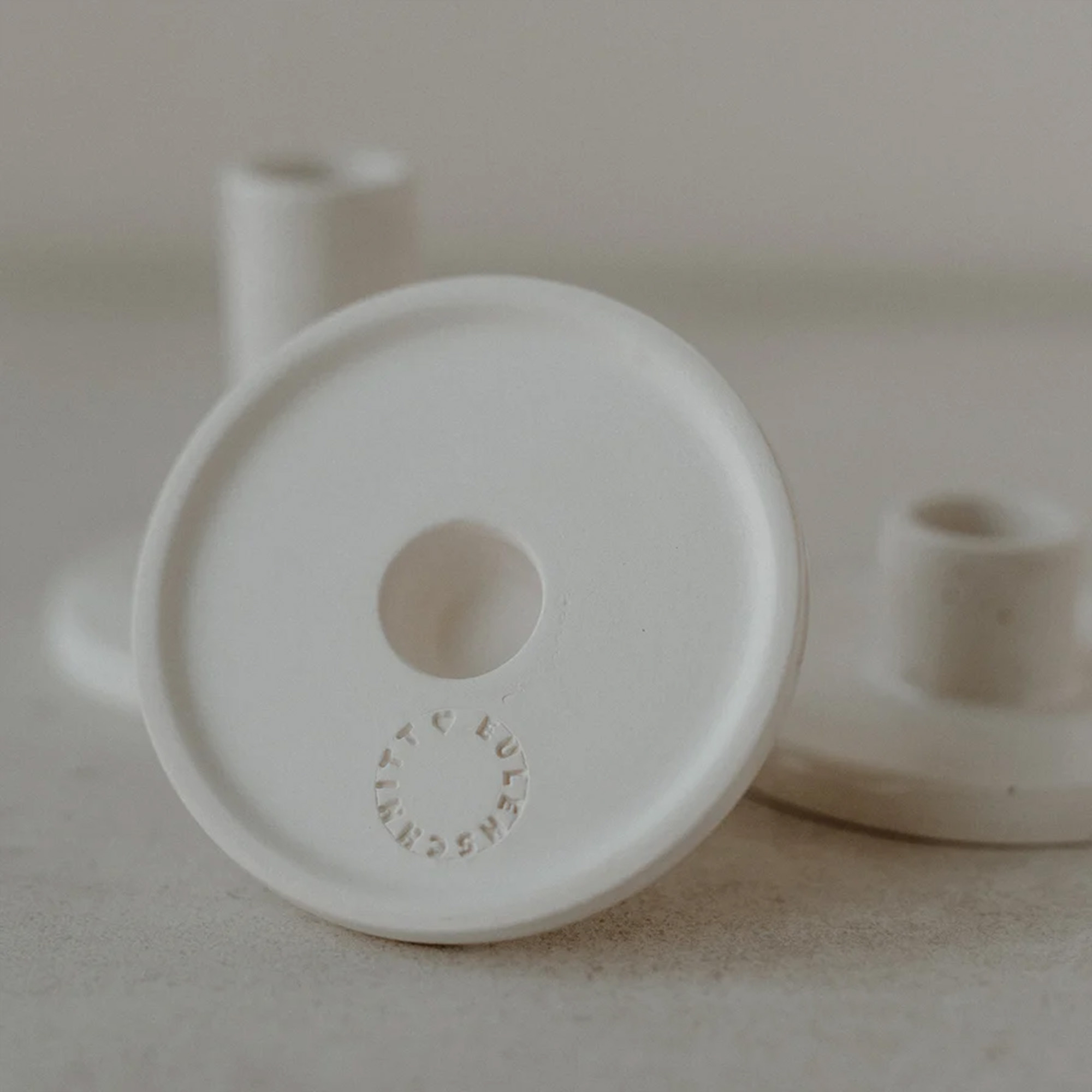 Eulenschnitt - Kerzenständer Herz klein Töpferei, Teller, Kunst, Porzellan