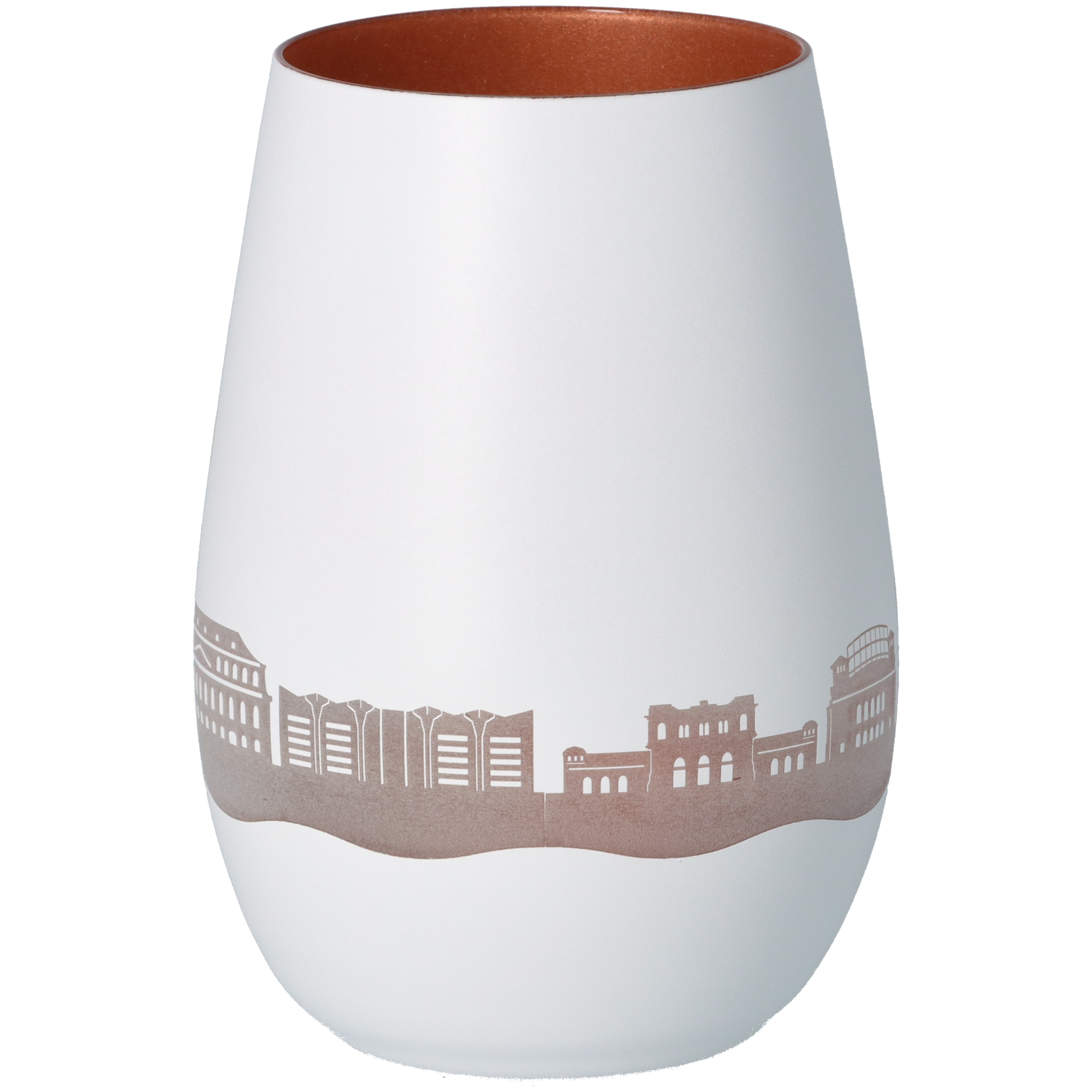 Windlicht Skyline Mainz Weiß/Bronze Windlicht Skyline Mainz Weiß/Bronze