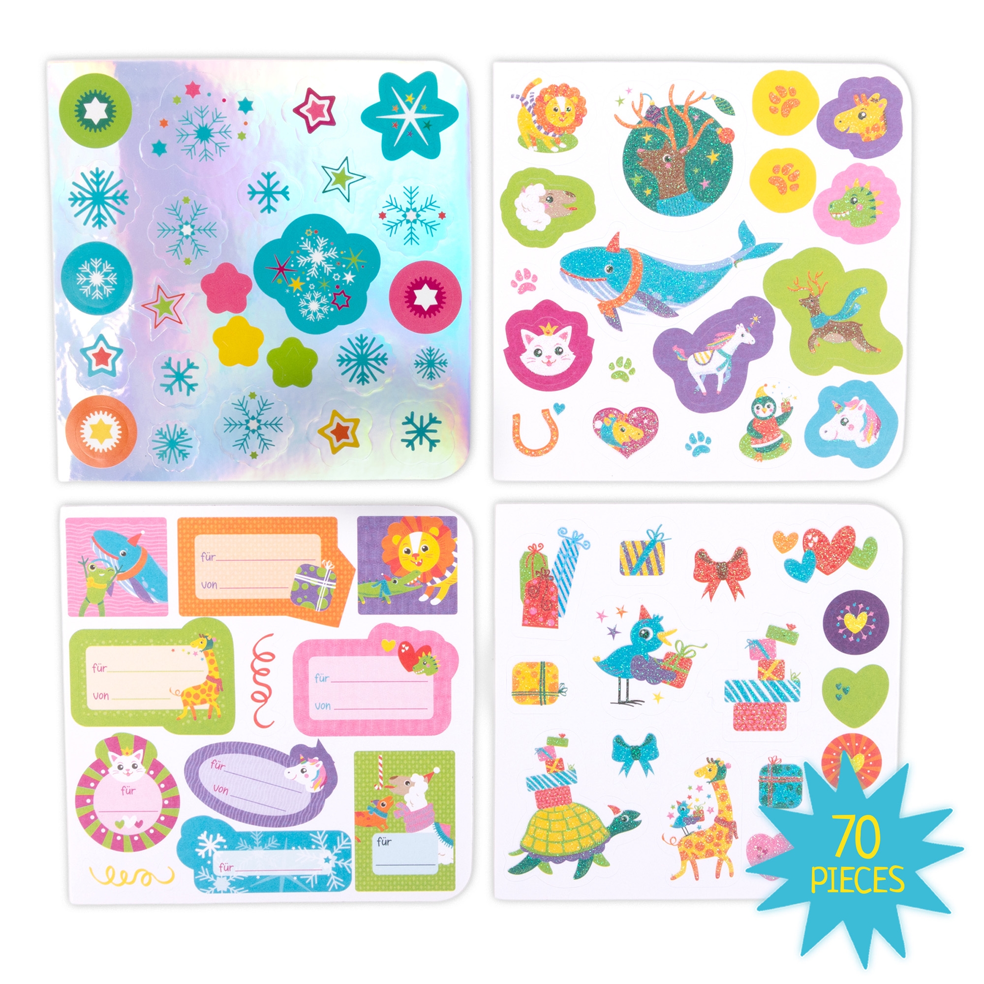 Sticker-Glitzer-Malbuch für 24 Kunstwerke Sticker-Glitzer-Malbuch für 24 Kunstwerke