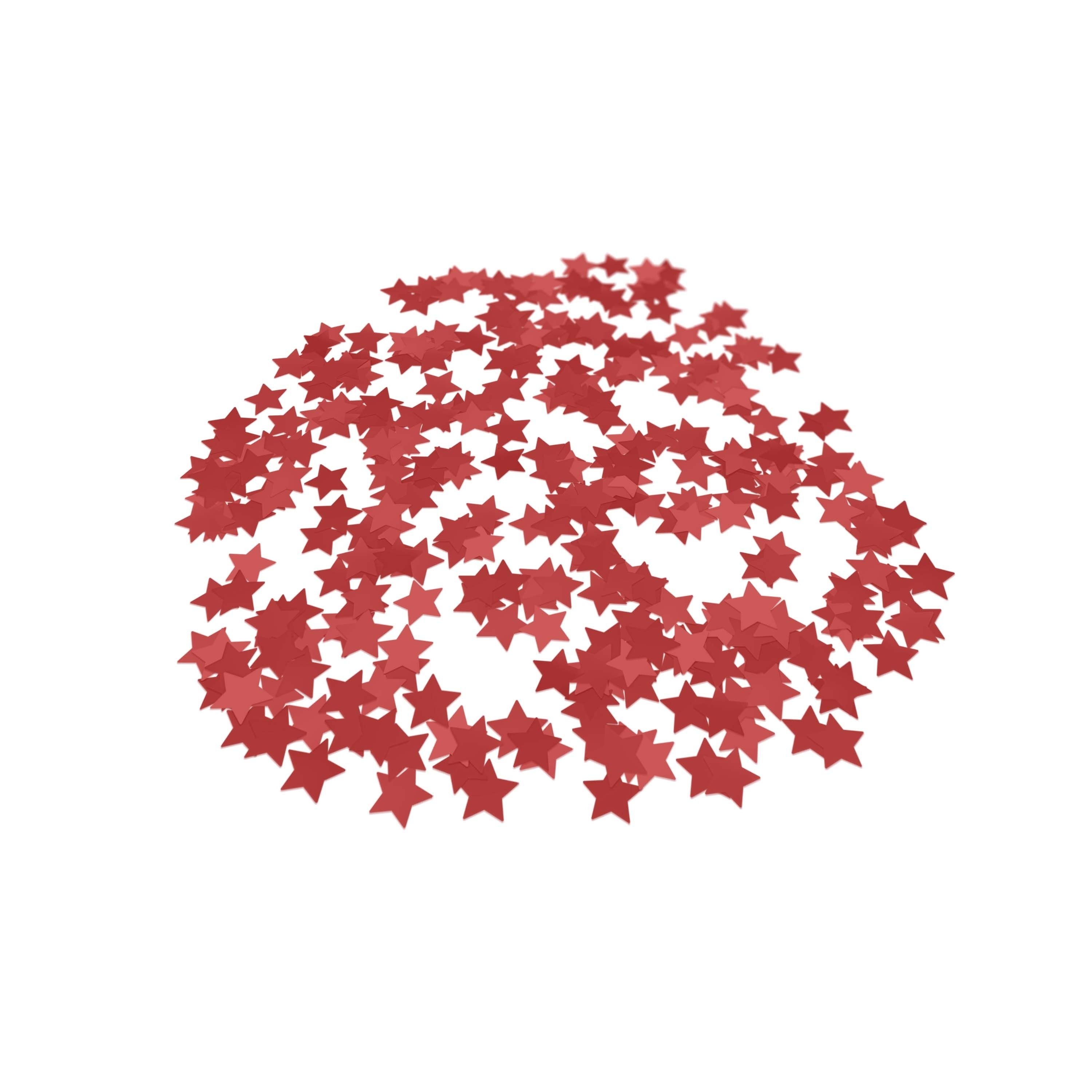 Folienkonfetti 1,7cm Stern 15g Satin Rot