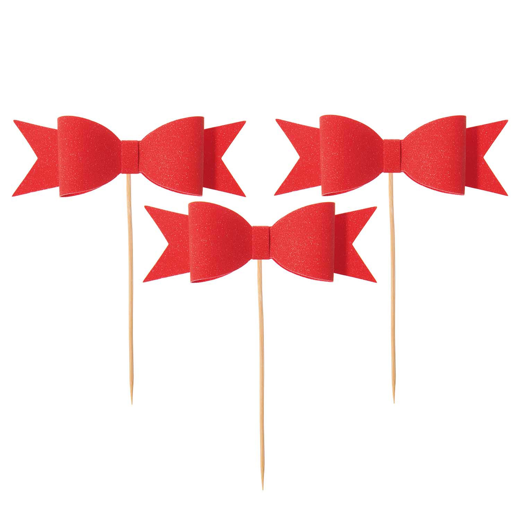 7196f046528ff911d9f1dfde1f50ddd180702b6d Picker "Schleife Rot" 6 Stück