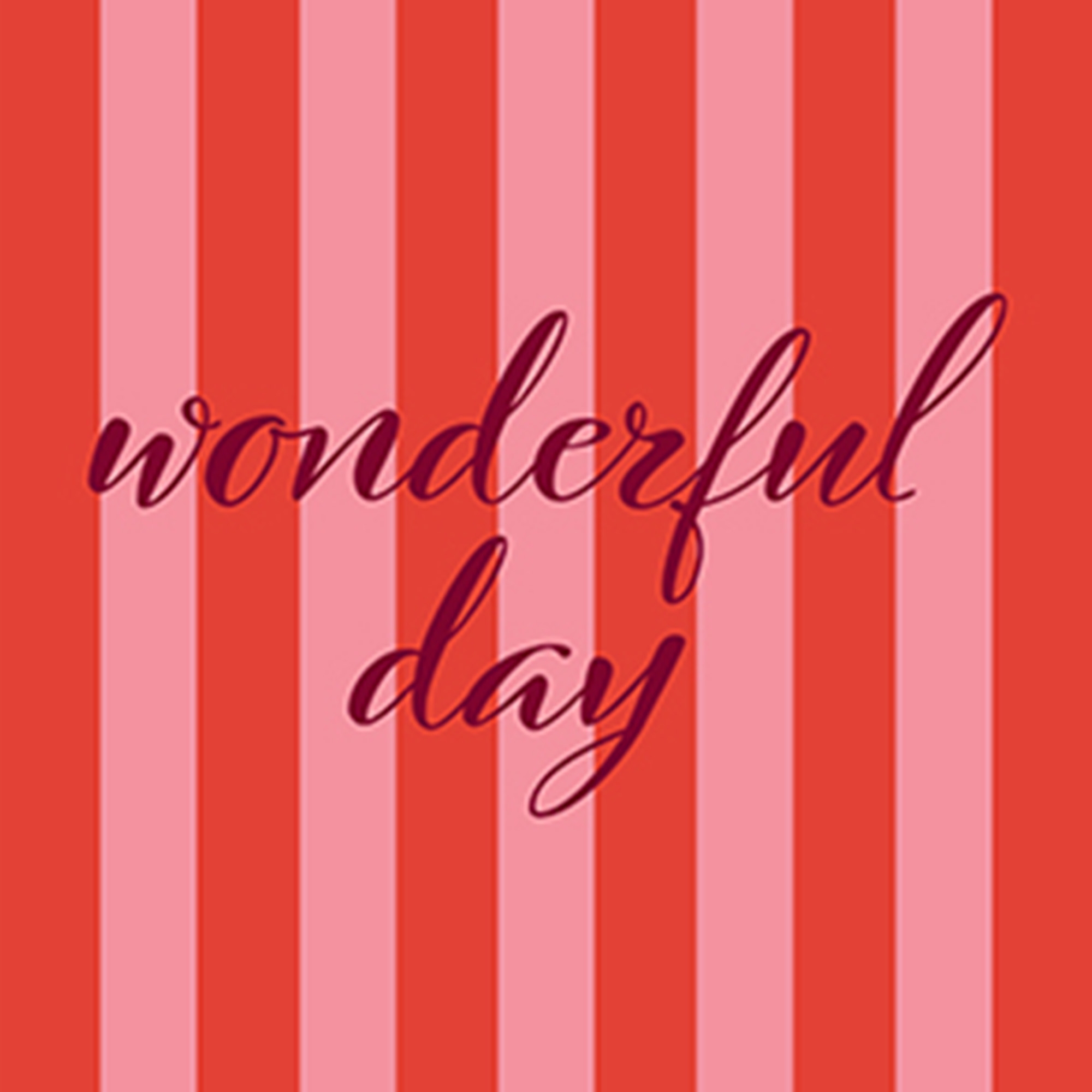 20 Servietten "Wonderful day" Text
