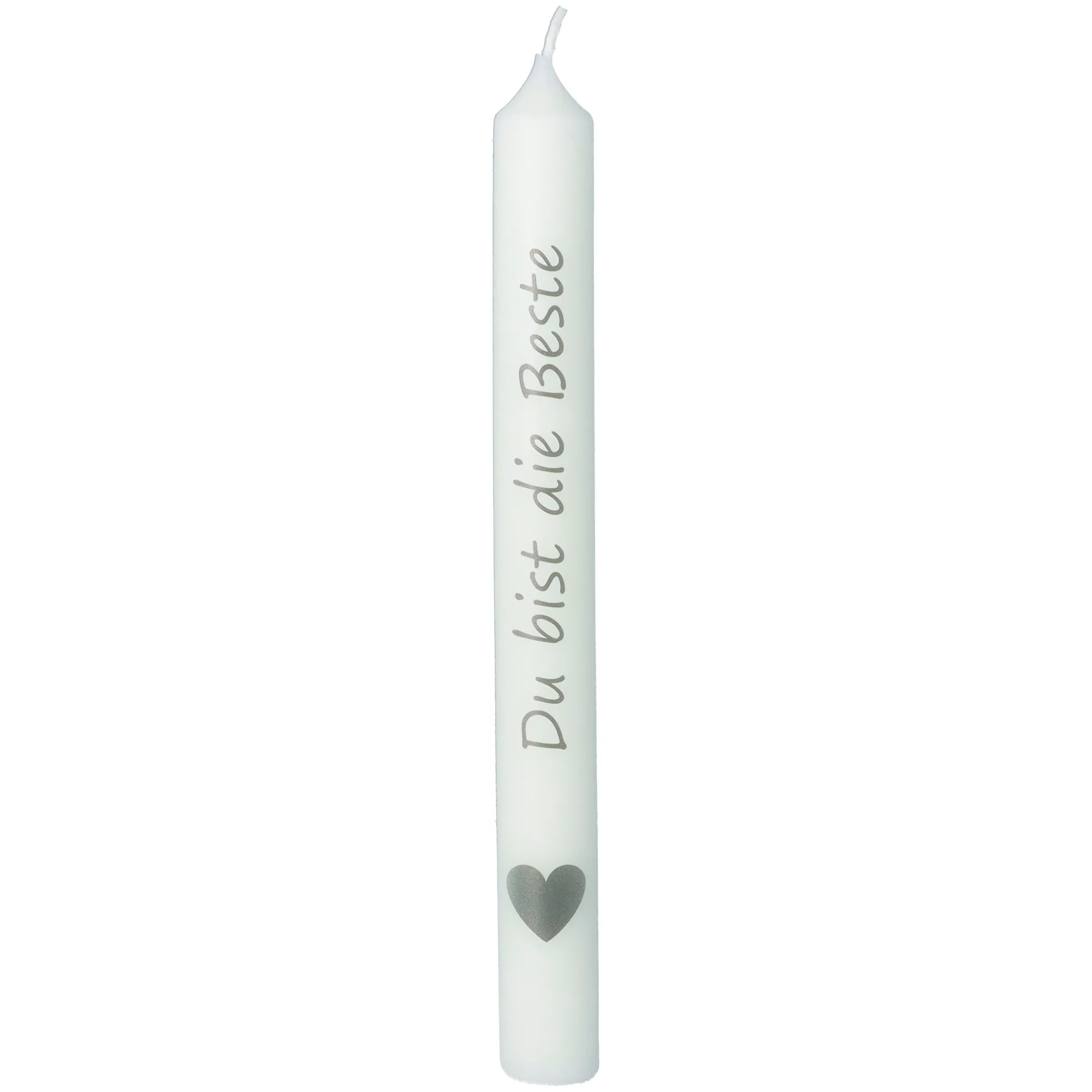 Stabkerzen-Set Anthrazit/Weiß "Danke Oma" & "Du bist die Beste"