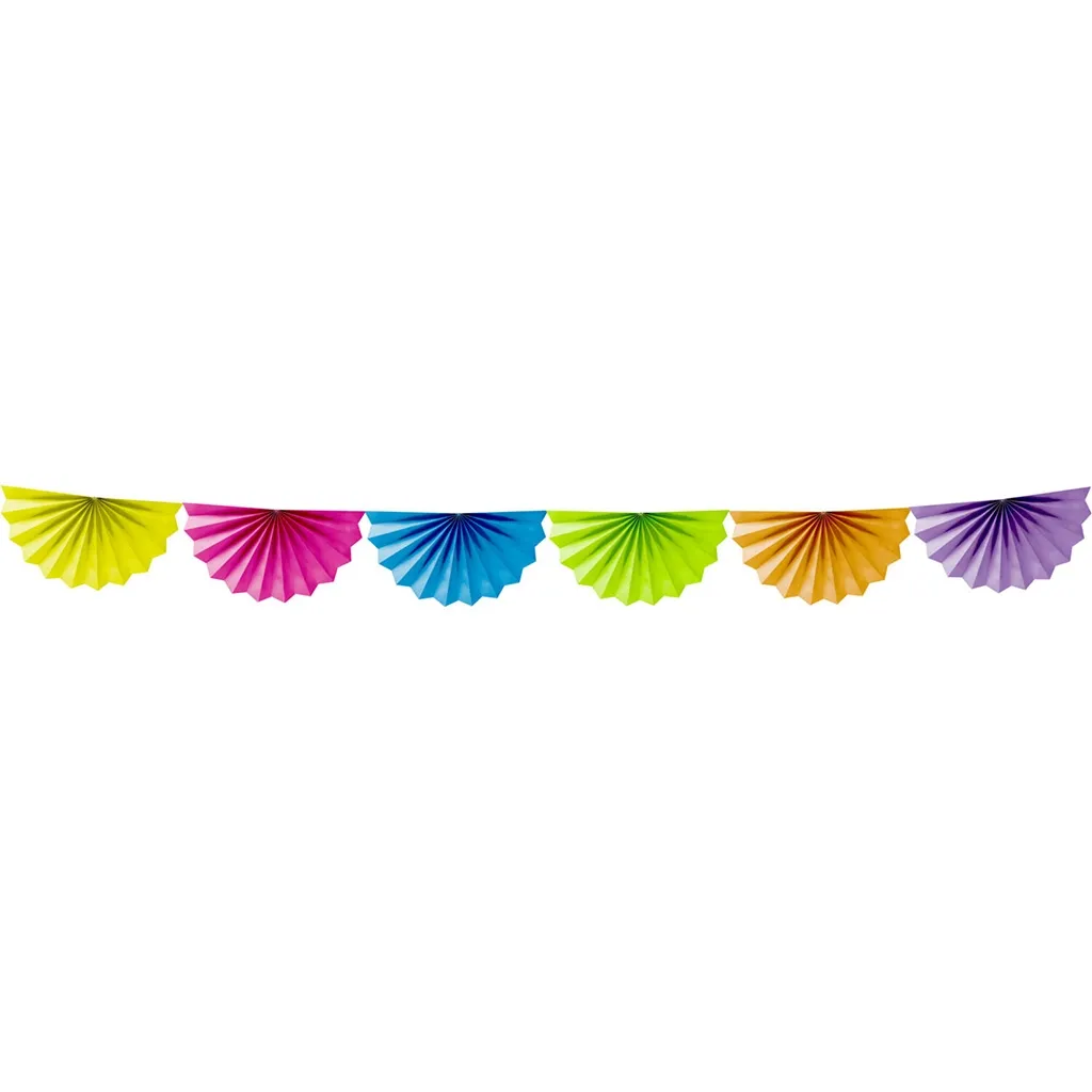 Fächergirlande "Karneval" 4 m