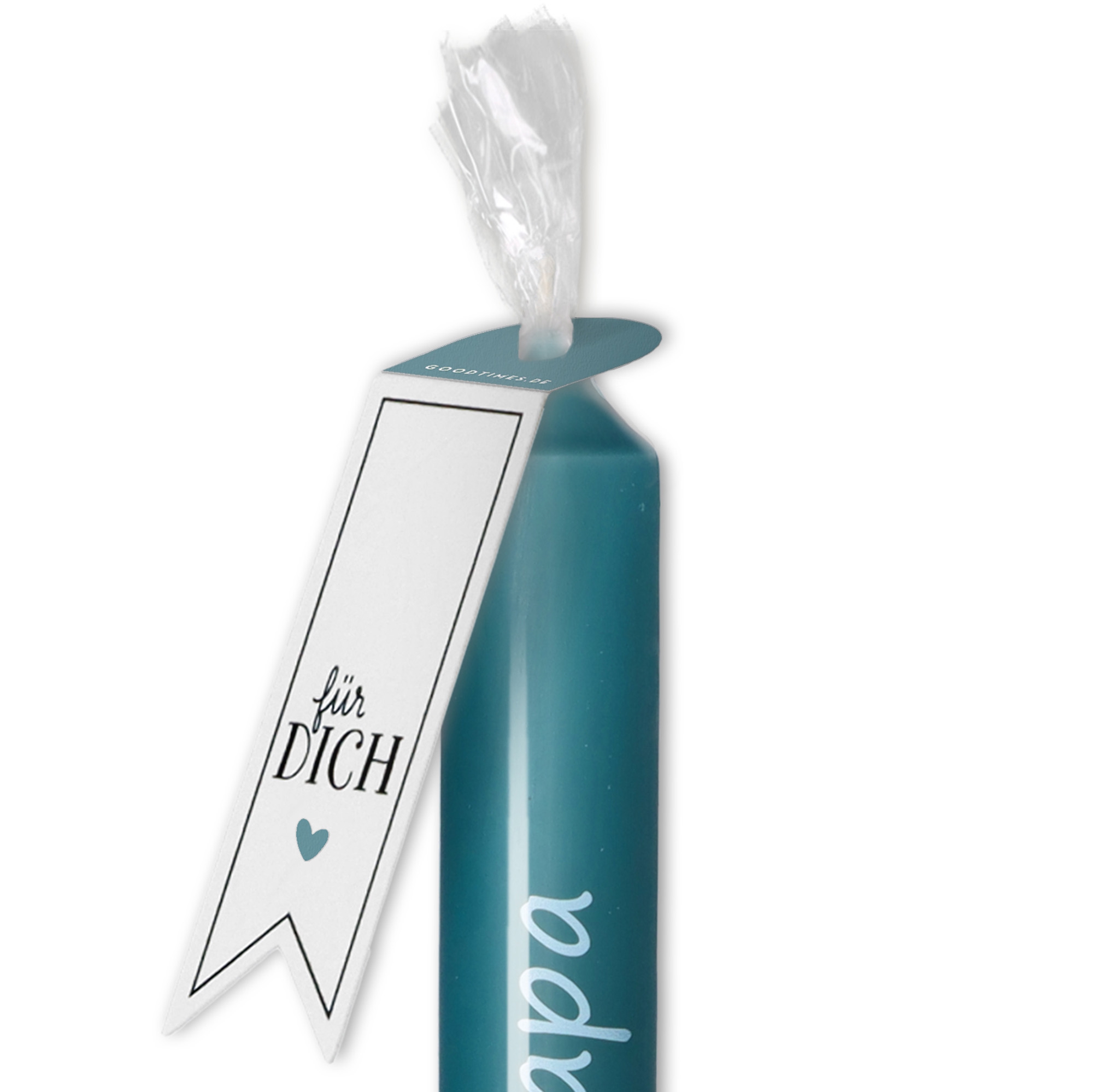 Stabkerze Petrol "Danke Papa" Stabkerze Petrol "Danke Papa"