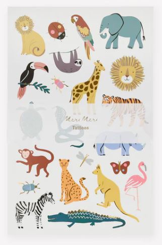 Meri Meri - 44 Tattoos "Tiere" Meri Meri - 44 Tattoos "Tiere"