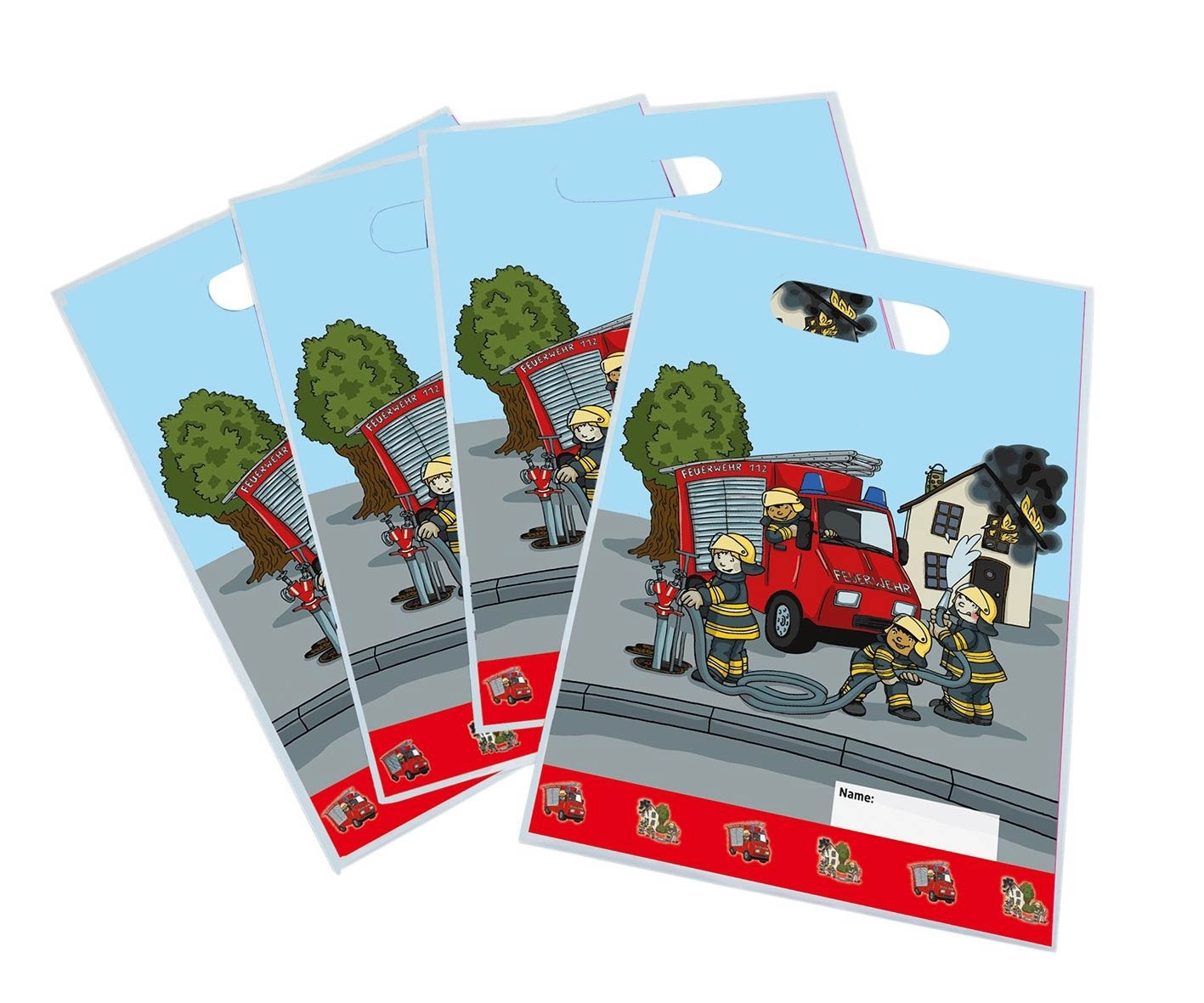 Feuerwehr - 8 Mitgebsel-Tüten
