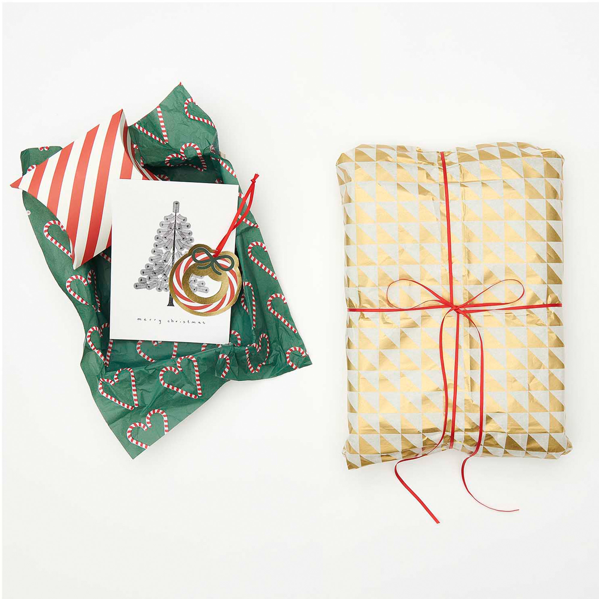 Seidenpapier Zuckerstangen Herzen, 5 Bögen Seidenpapier Zuckerstangen Herzen, 5 Bögen