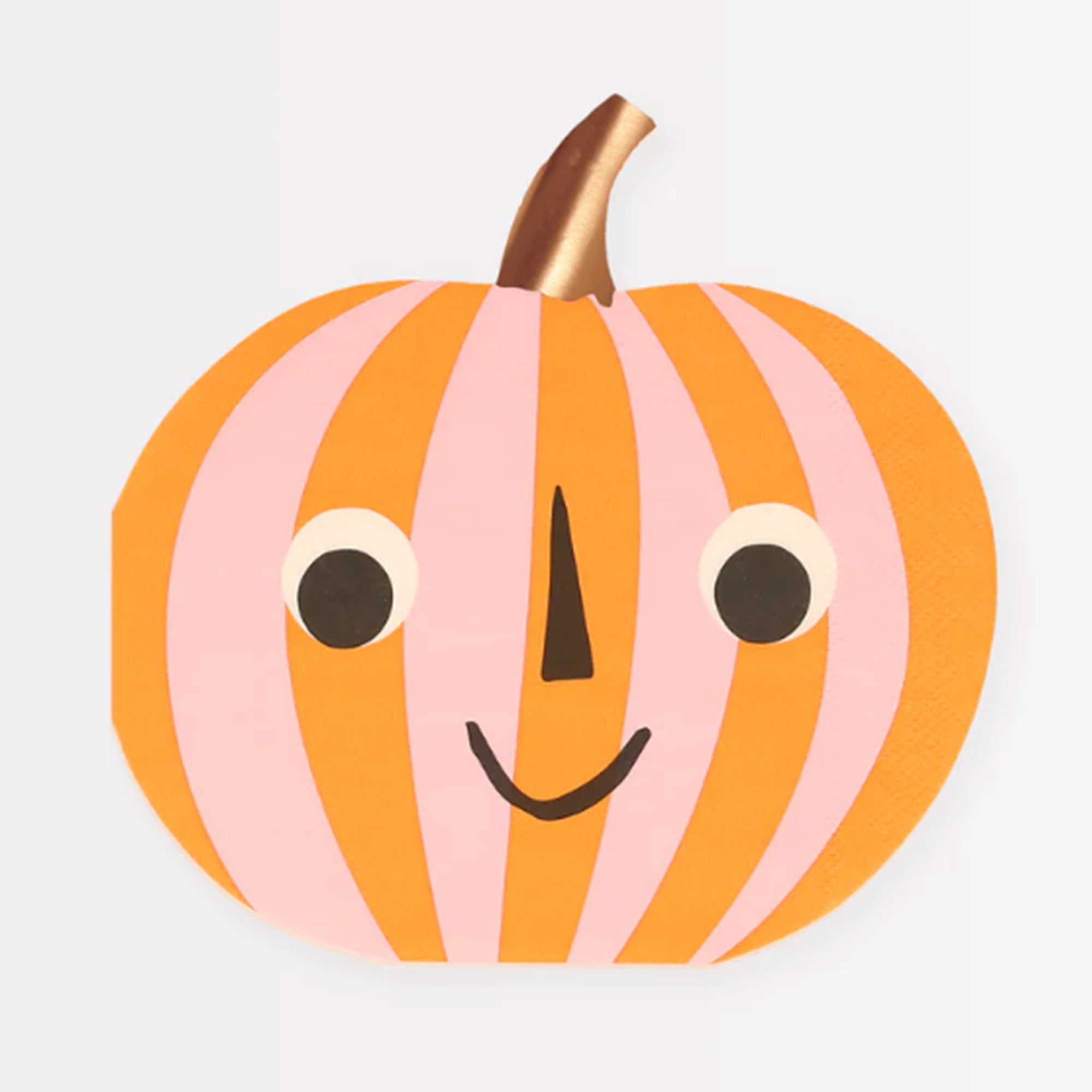 Meri Meri - 16 Servietten, Kürbis Pink & Orange Nahrung, Pflanze, Produzieren, Kürbis, Gemüse