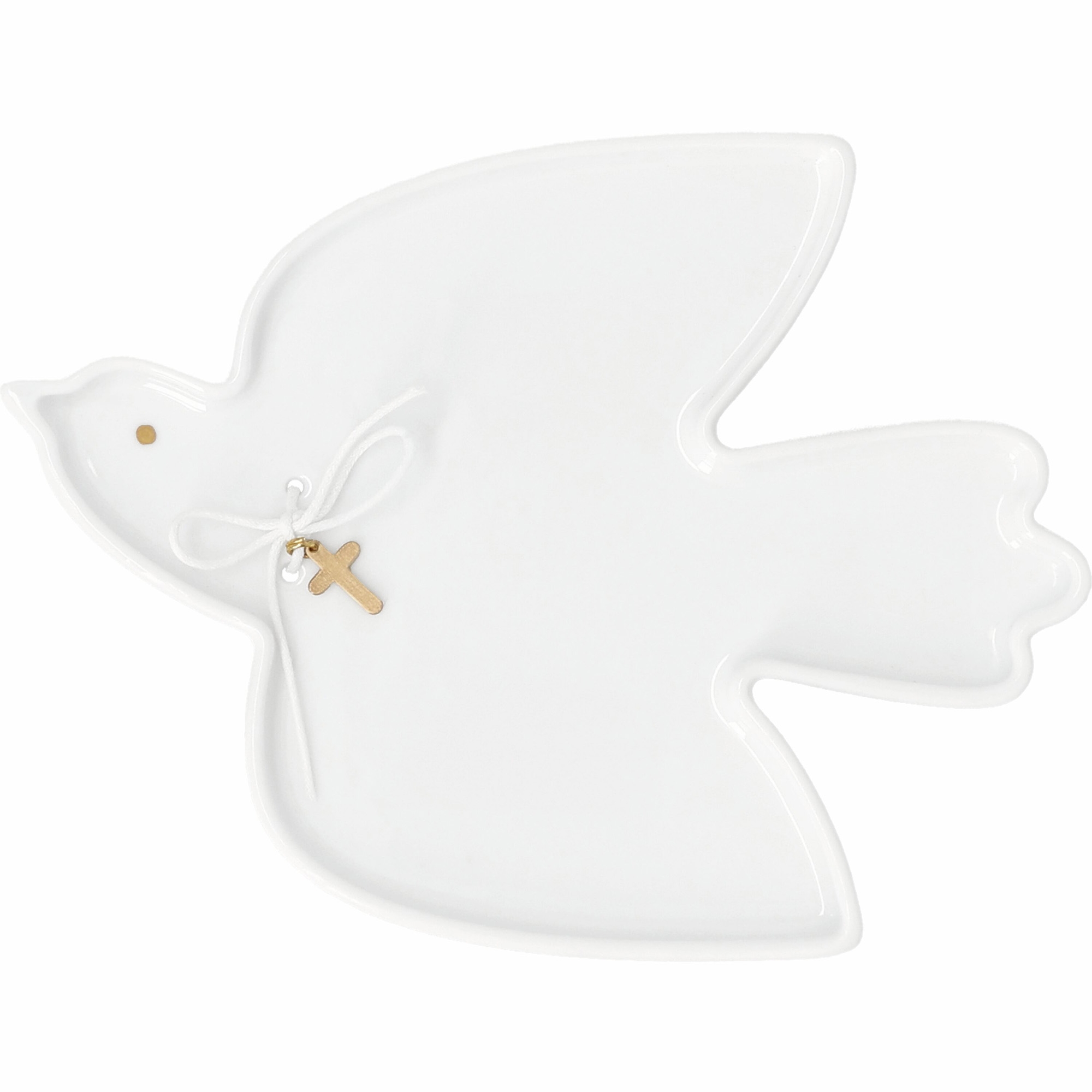 Räder Design - Kleiner Teller "Taube" weihnachtsdeko, taube, air, porzellan, halskette