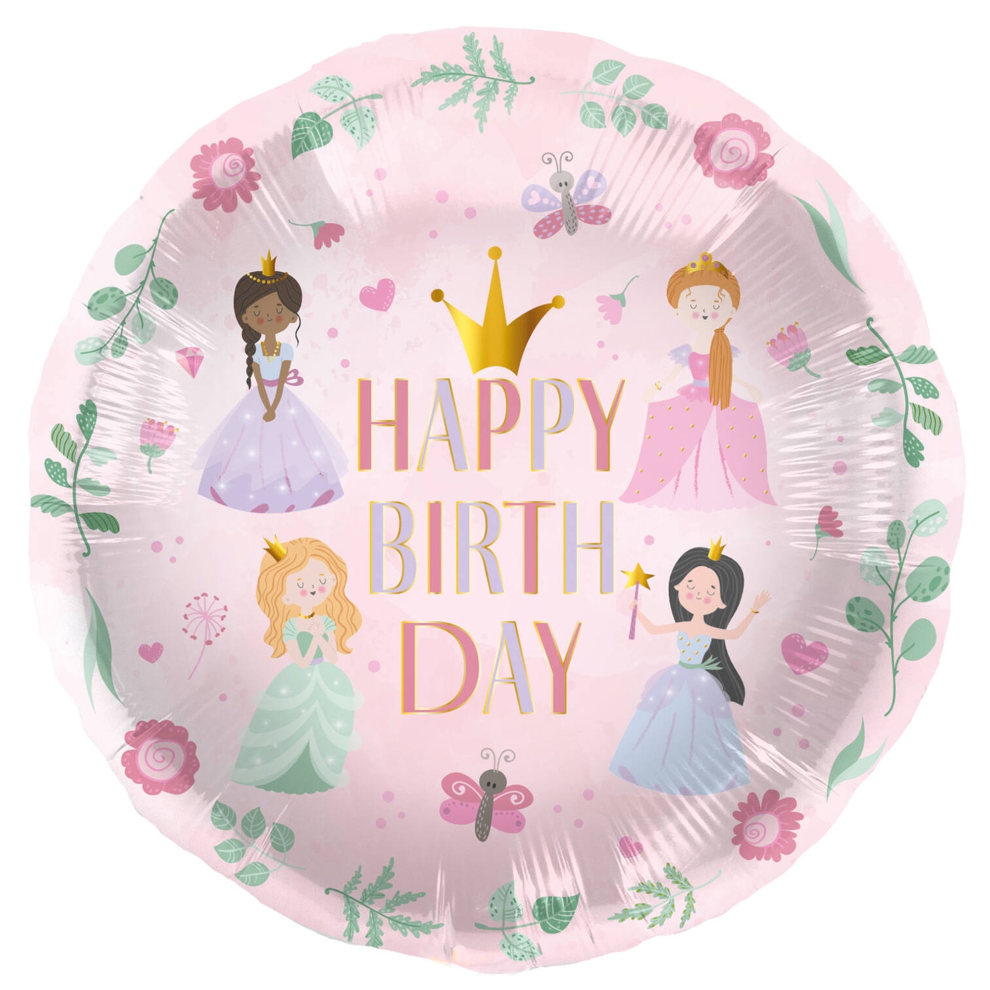 Folienballon "Princess" 45 cm Leute, Person, Geburtstagstorte, Torte, Kind