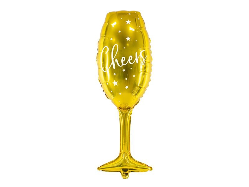 Folienballon Sektglas "Cheers"