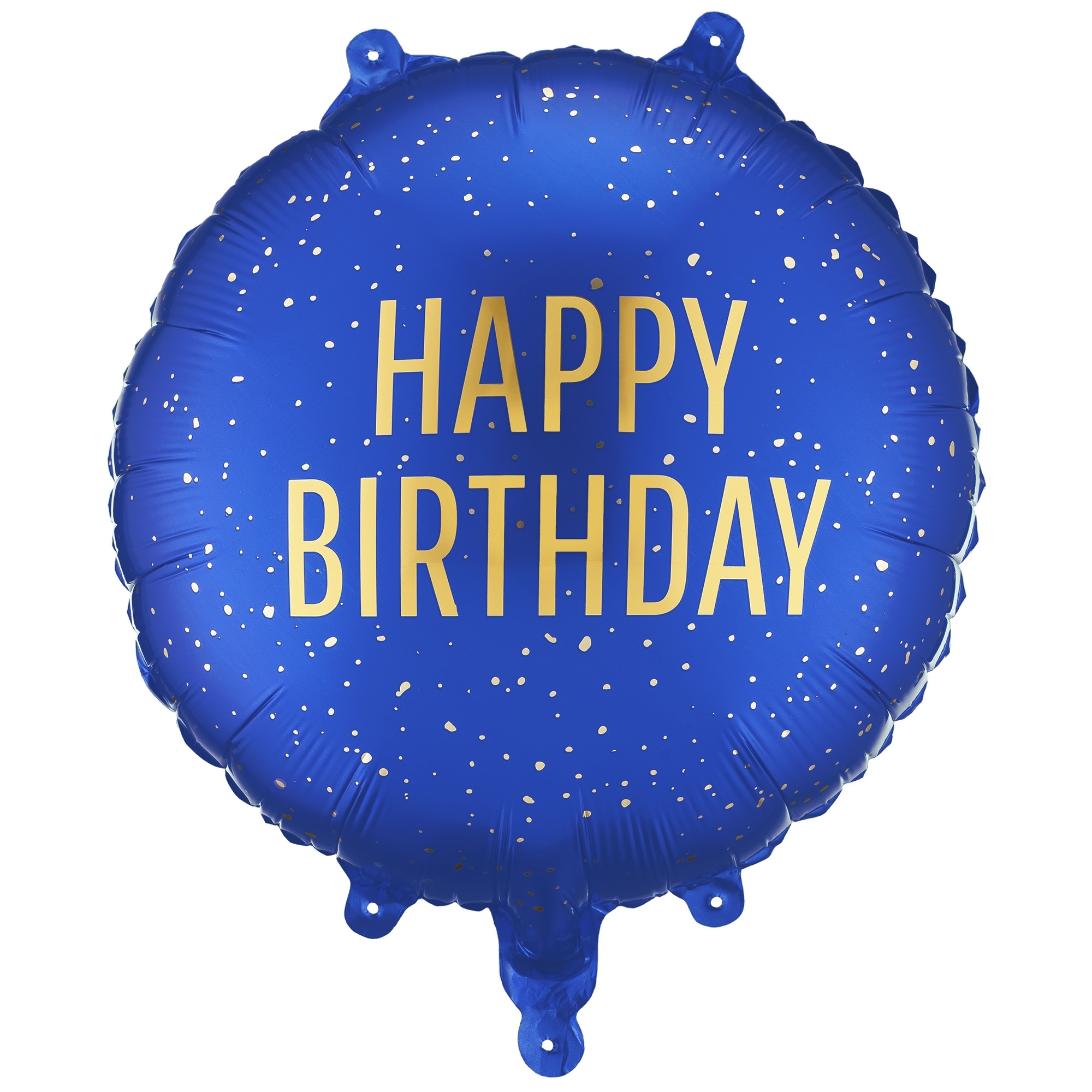 Folienballon "Happy Birthday" Marineblau 45cm ballon, geburtstag, deko, blau, konfetti