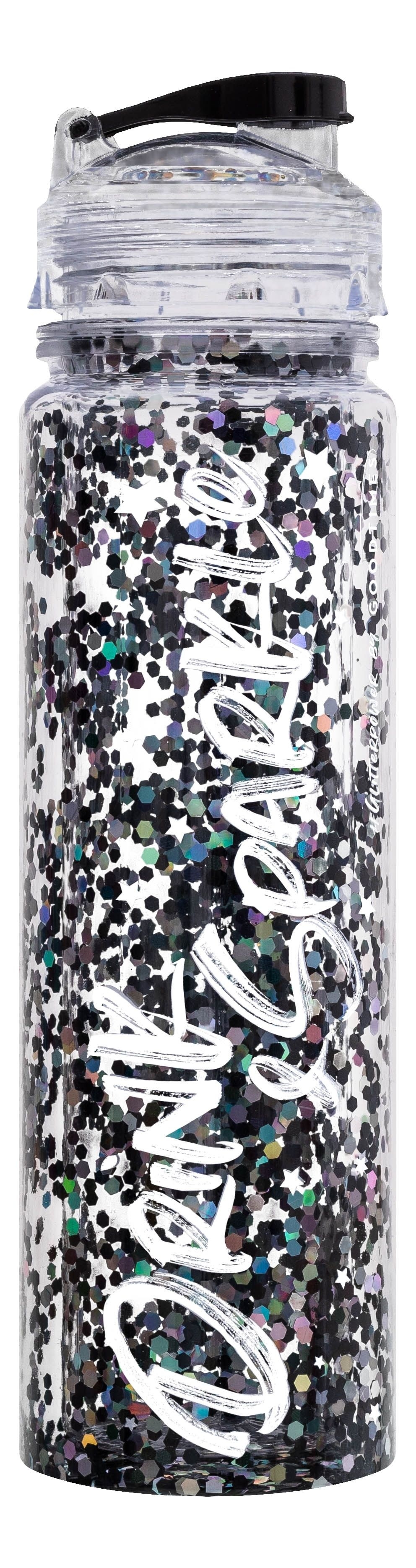 Glitzerflasche Schwarz Glitzerflasche Schwarz