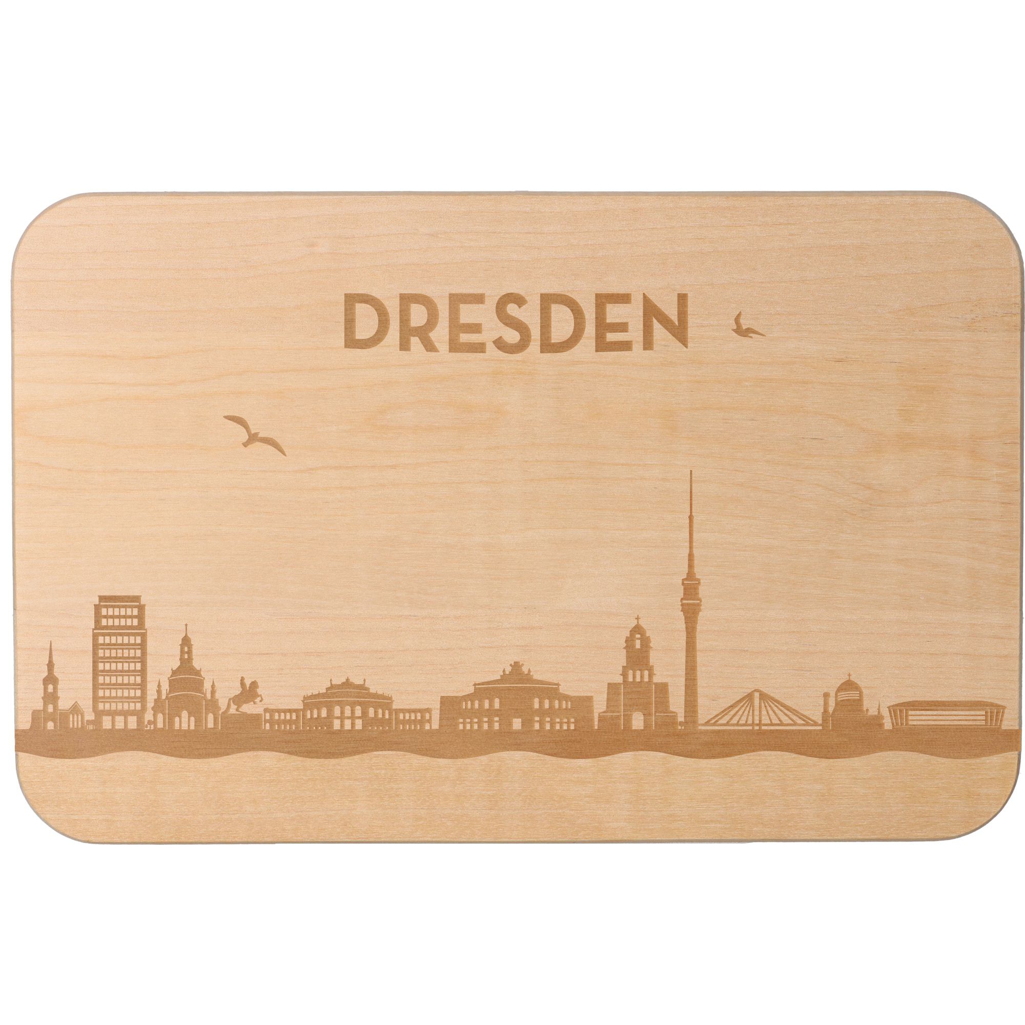 Frühstücksbrett Skyline Dresden 23cm x 15cm x 1cm Frühstücksbrett Skyline Dresden 23cm x 15cm x 1cm