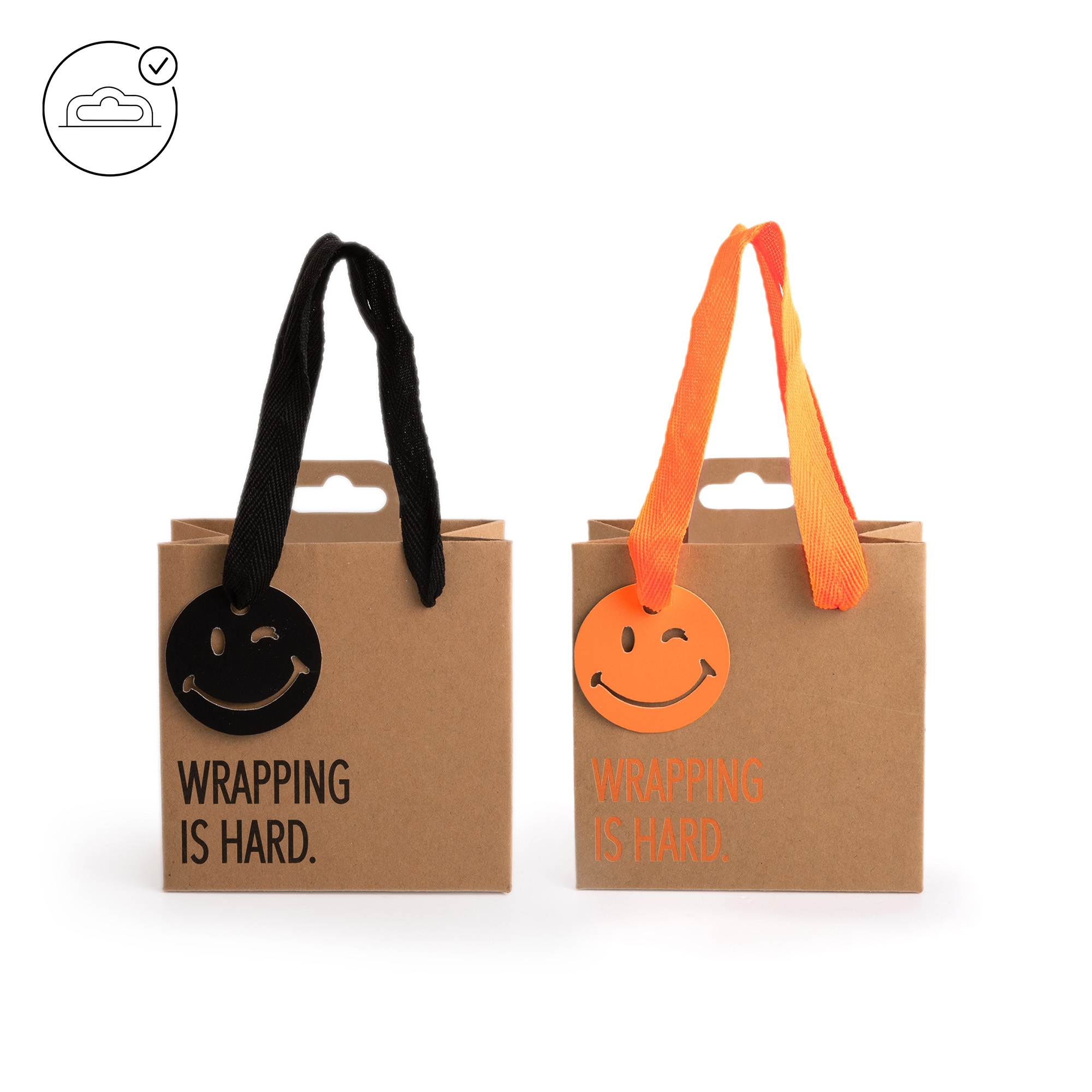 Geschenktüte "Last Minute", klein Tasche, Handtasche, Tragetasche, Einkaufstasche, Karton