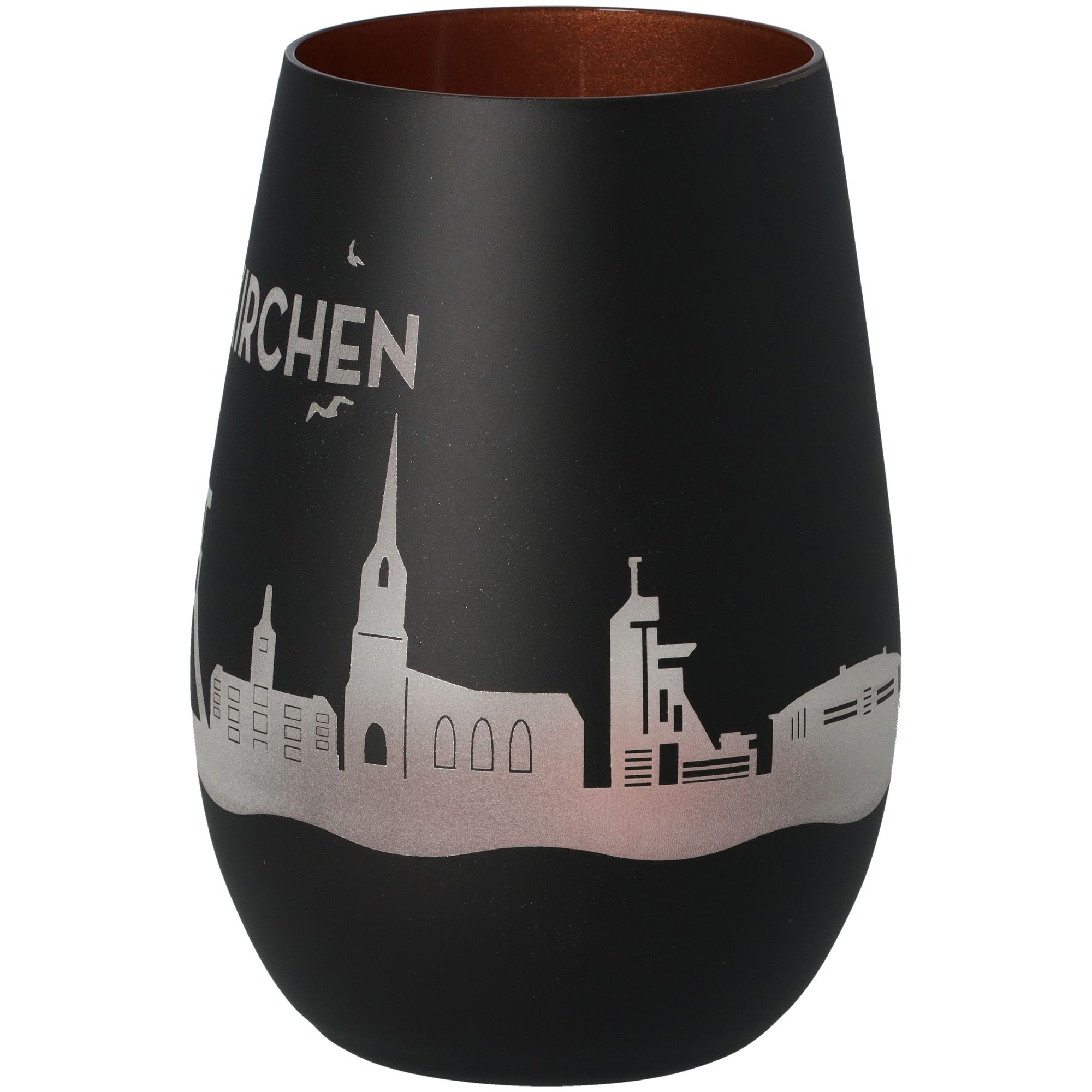 Windlicht Skyline Gelsenkirchen Schwarz/Bronze Windlicht Skyline Gelsenkirchen Schwarz/Bronze