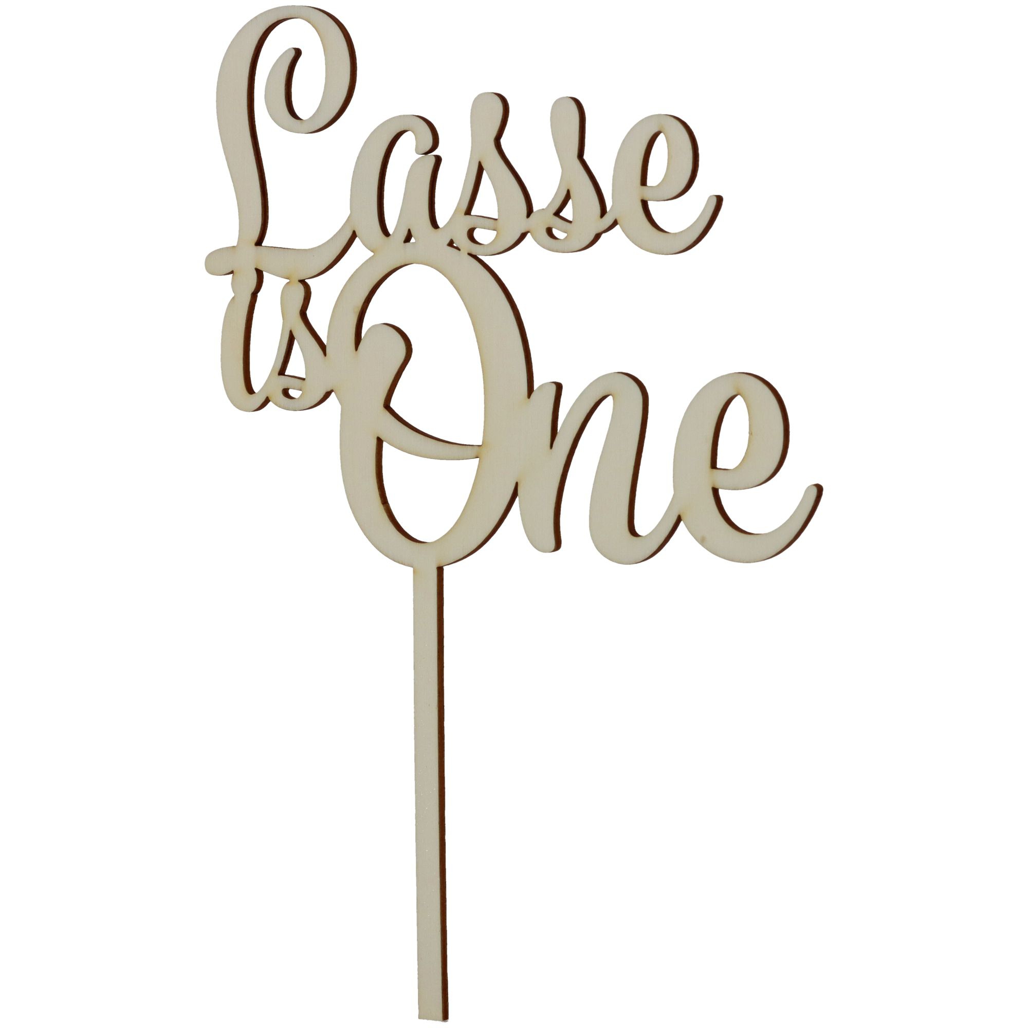 Cake Topper "Name + is One"
