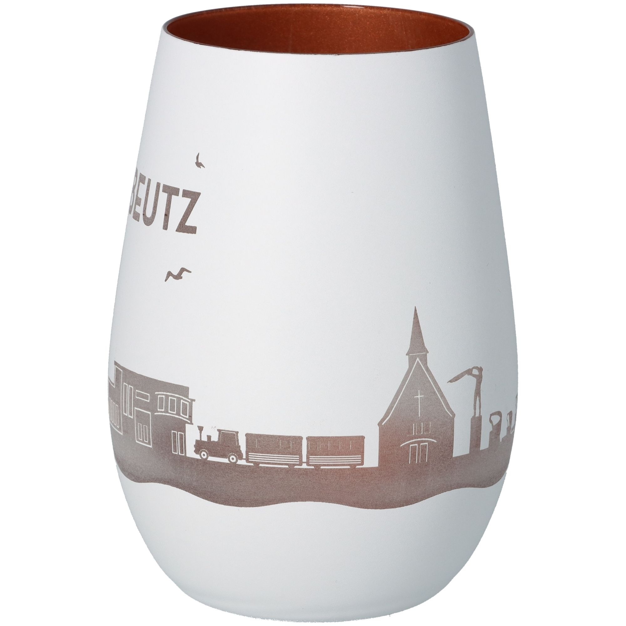 Windlicht Skyline Scharbeutz Weiß/Bronze Windlicht Skyline Scharbeutz Weiß/Bronze