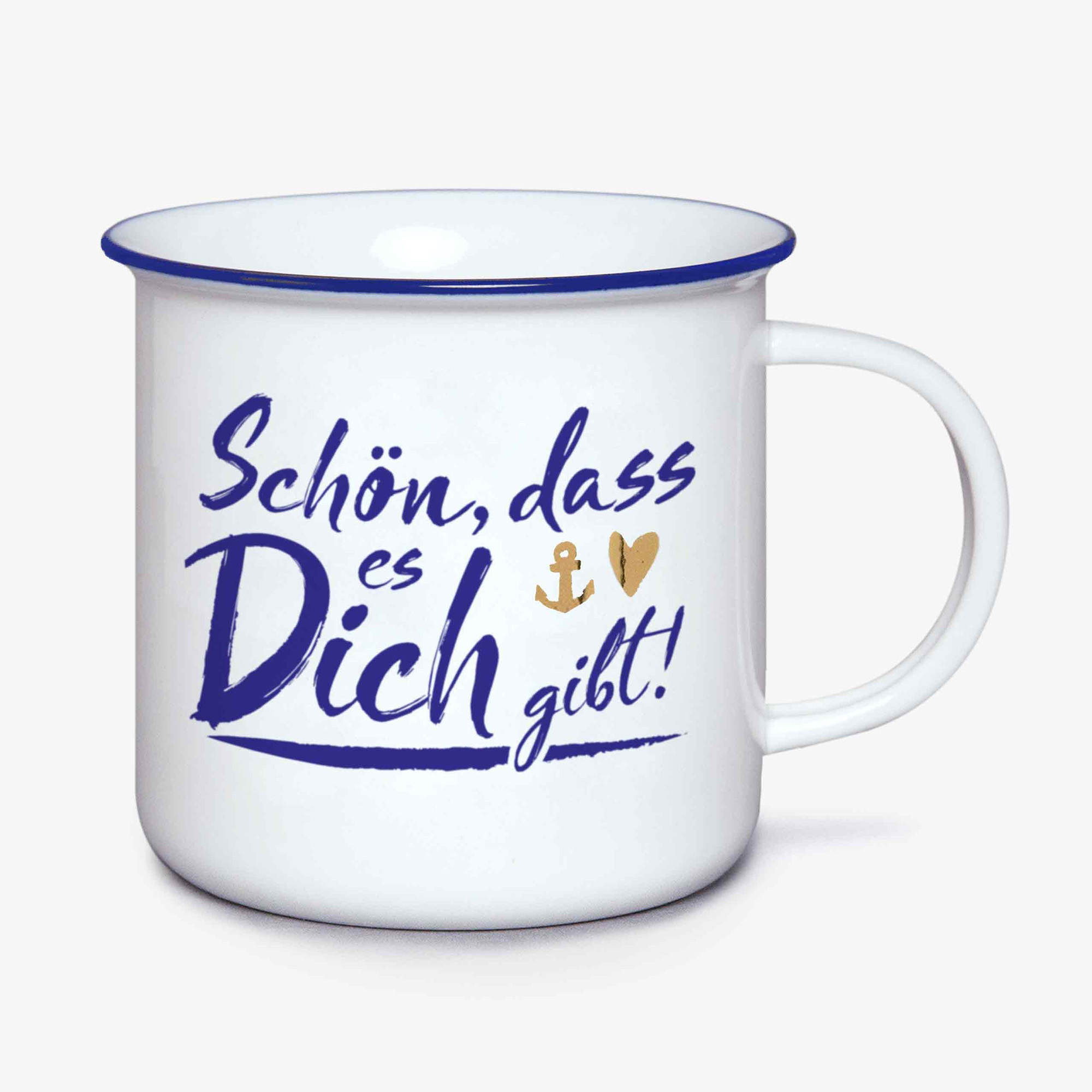 Tasse aus Porzellan "Schön, dass es Dich gibt" Tasse aus Porzellan "Schön, dass es Dich gibt"