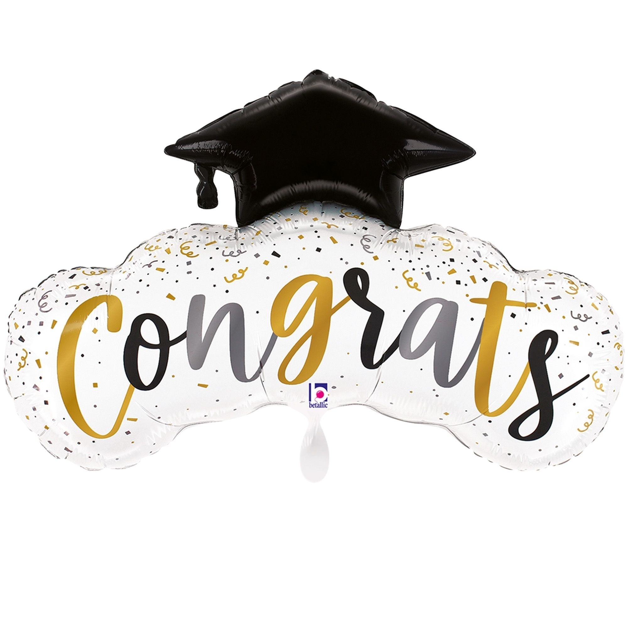 Folienballon "Congrats" 100 cm Leute, Person, Abschluss