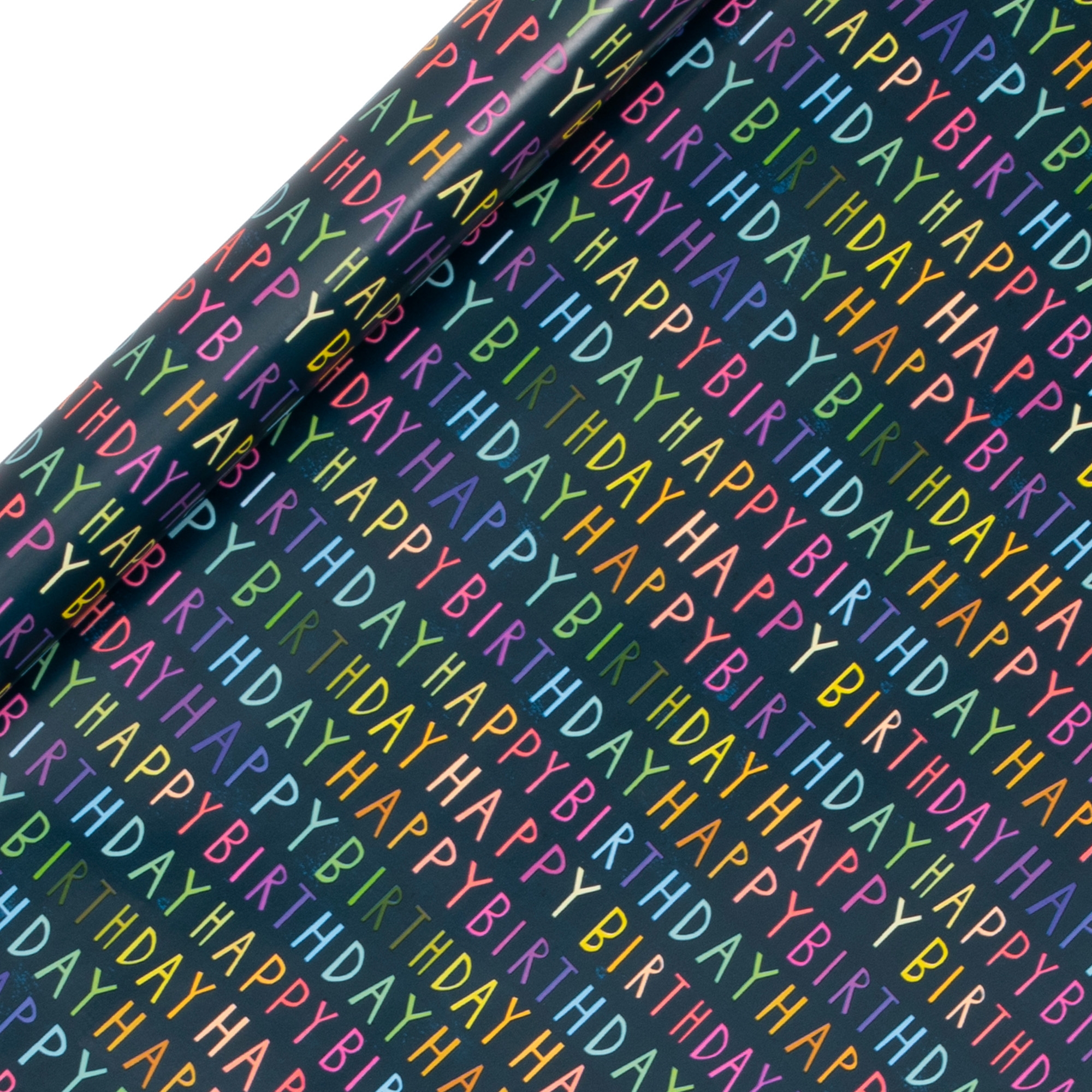 birthday, Geschenkpapier, Umschlagpapier, buntes Muster, Konfetti