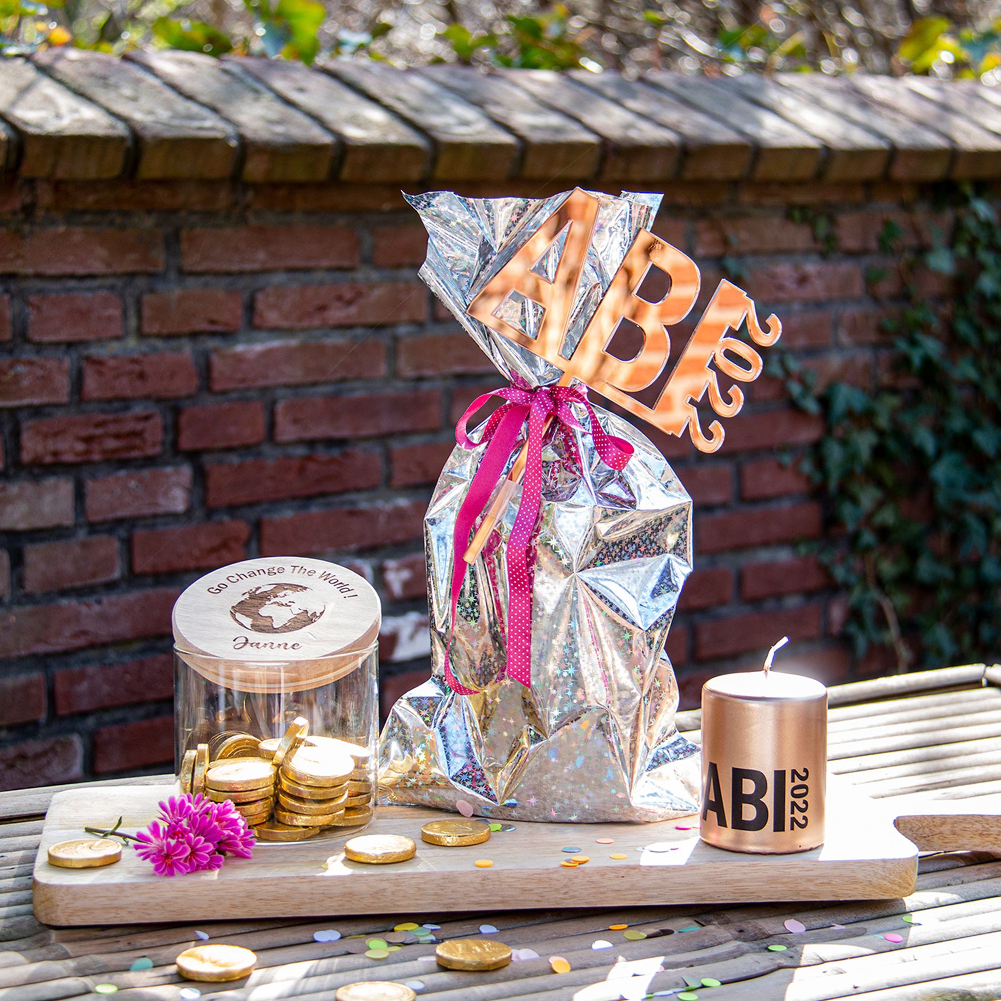 Goodtimes Stumpenkerze Roségold "ABI 2025" Goodtimes Stumpenkerze Roségold "ABI 2025"