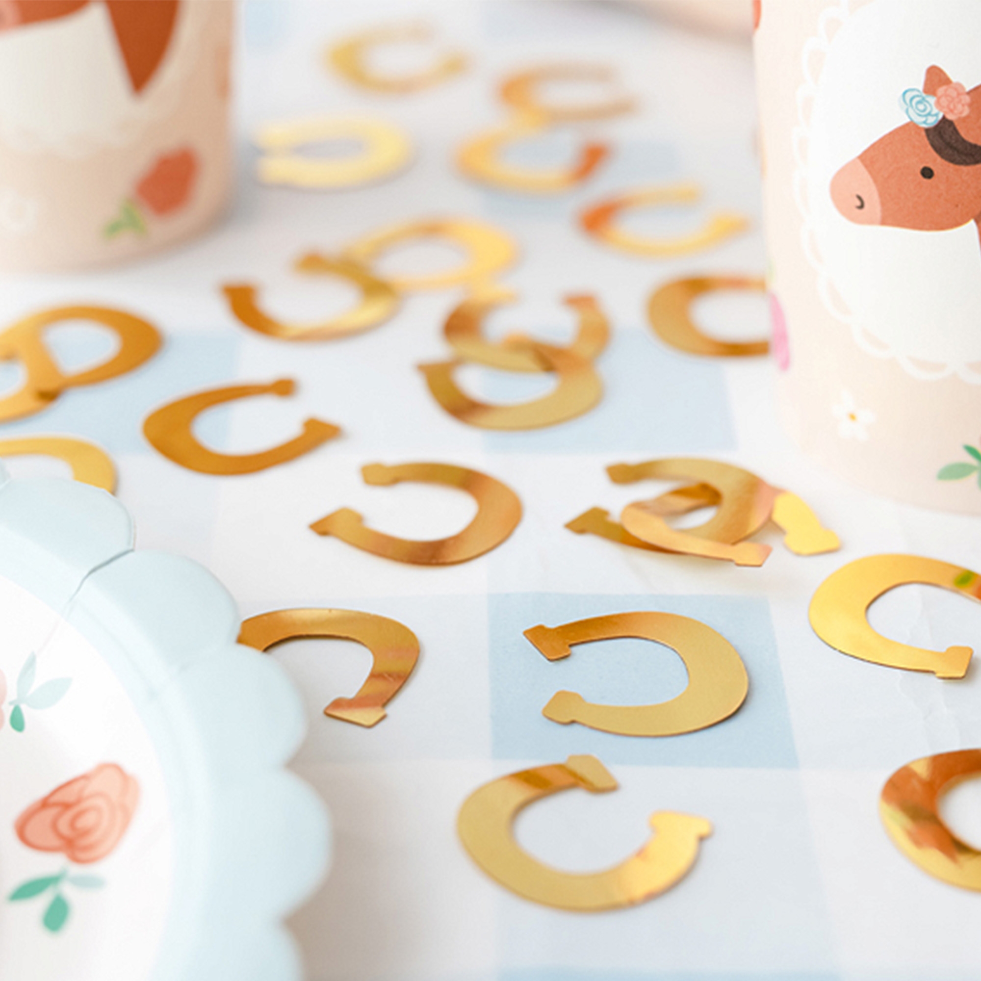 Konfetti "Hufeisen" Gold 15g Konfetti "Hufeisen" Gold 15g