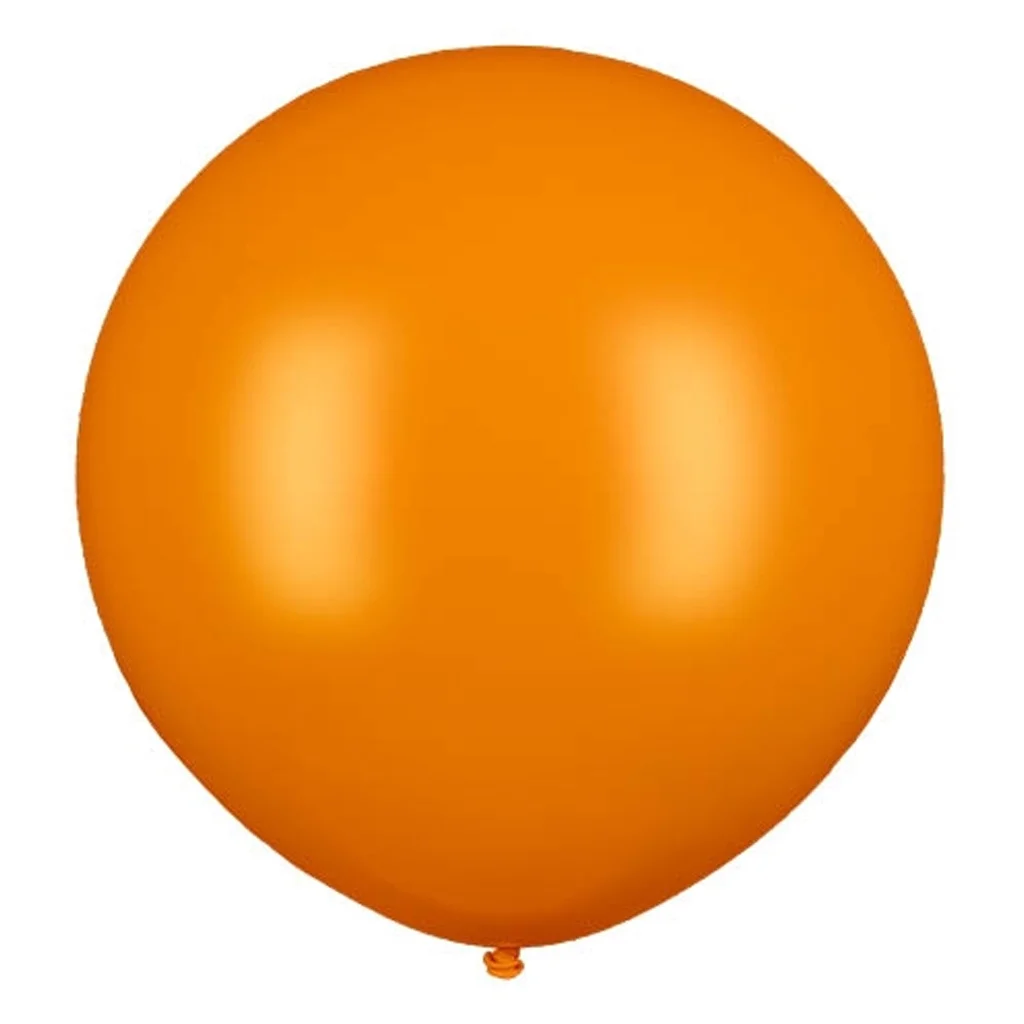 Ballon, Orange, Luftballon, Runder Ballon, Deko-Accessoire