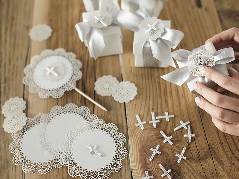 Streudeko Kreuz Silber, 25 Stück Streudeko Kreuz Silber, 25 Stück