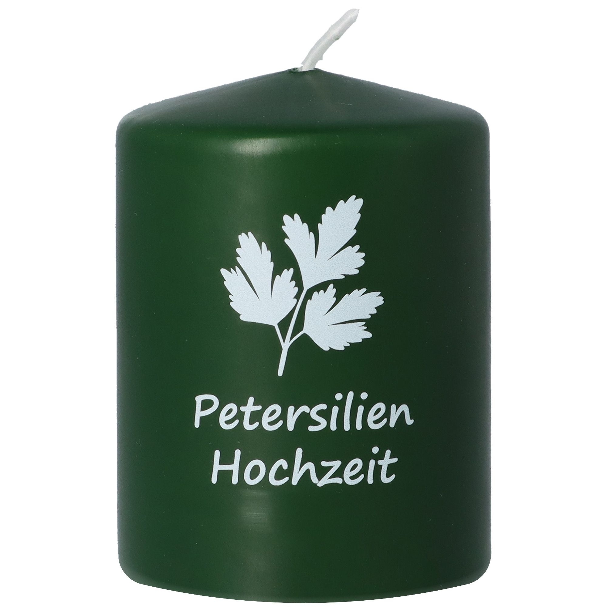 Stumpenkerze "Petersilienhochzeit" Kerze