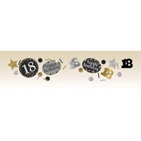 Sparkling Celebration Silber & Gold 18. Geburtstag Konfetti 34 g