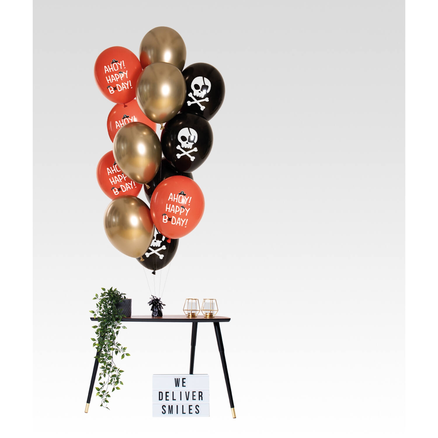 12 Latexballons im Set "Birthday Piraten" Ø 33cm 12 Latexballons im Set "Birthday Piraten" Ø 33cm